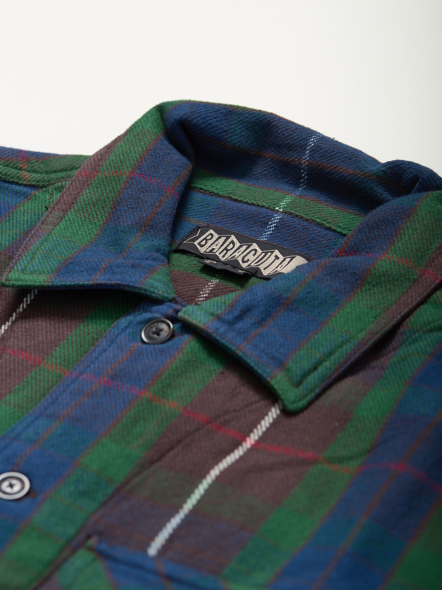 Brushed Flannel Overshirt Hunting Tartan Brown