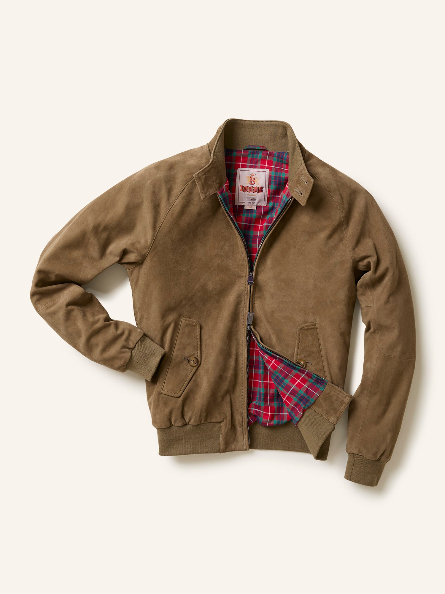 Baracuta G9 Suede Jacket Bark