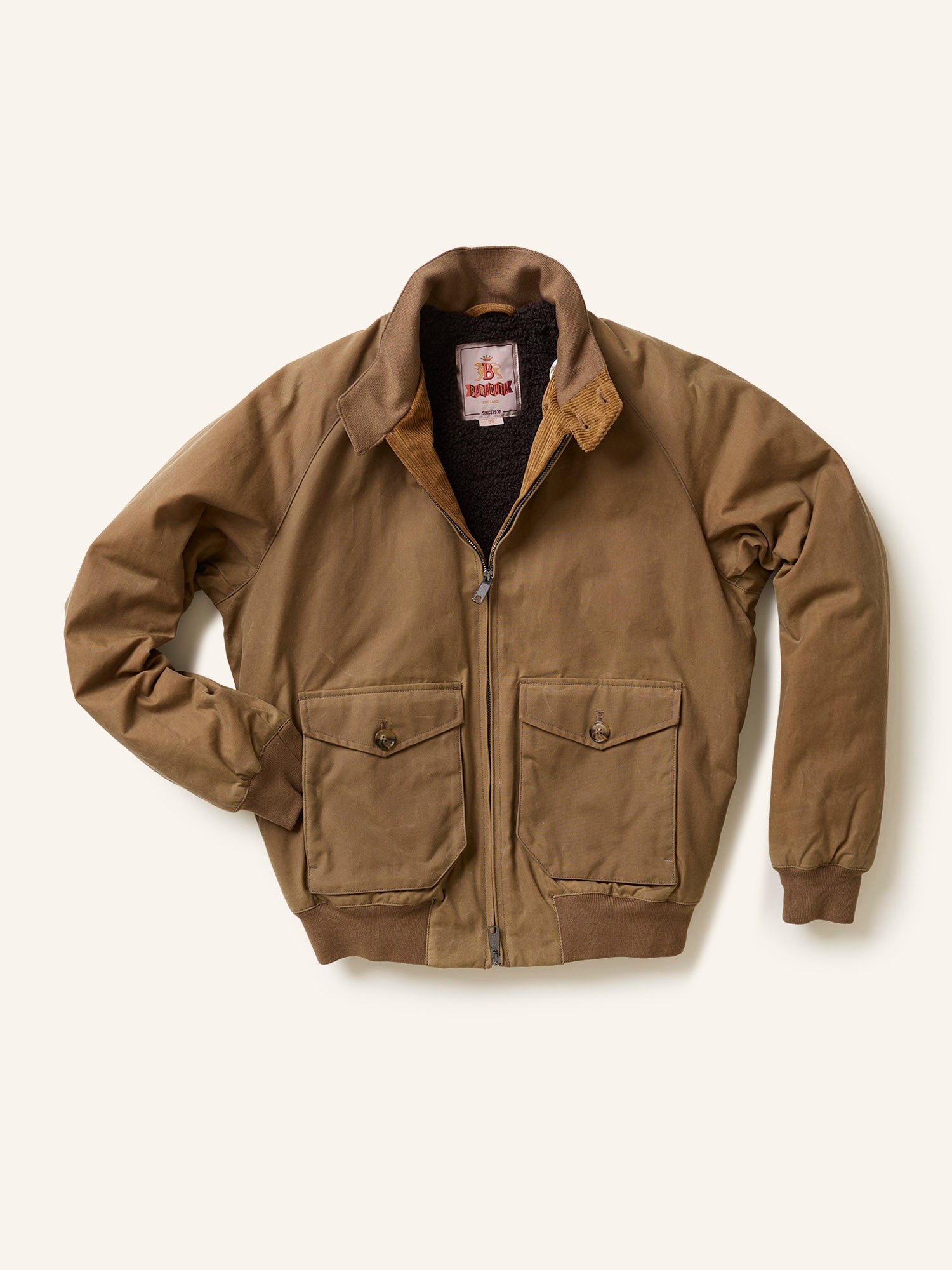 Baracuta G9 Wax Pocket Jacket Tan