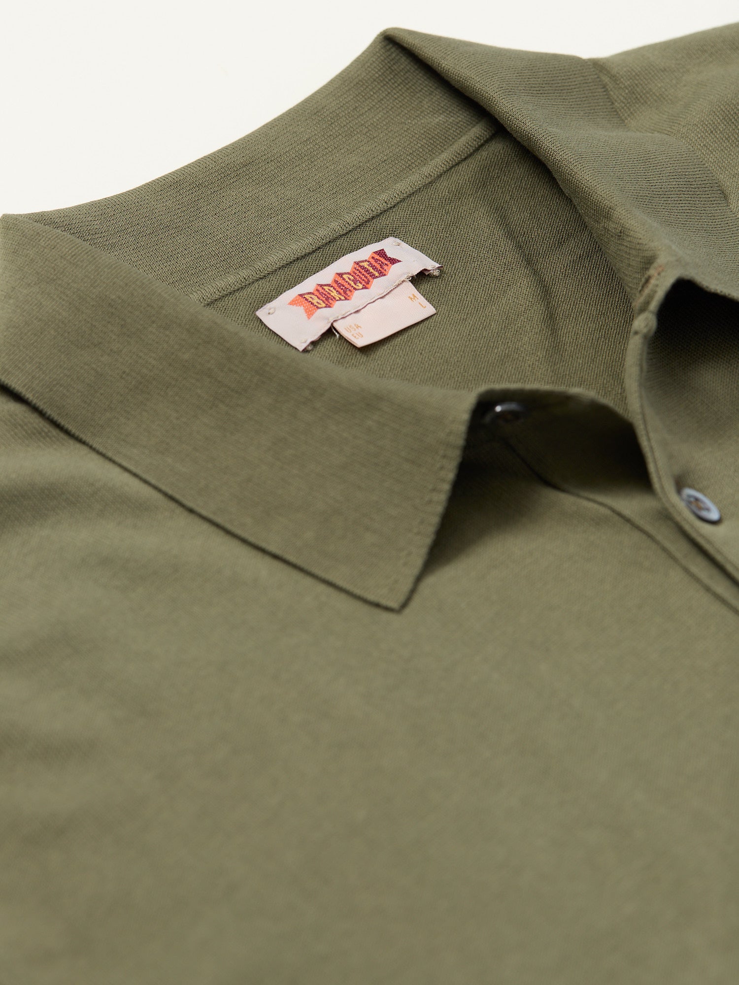 Knit Cotton Polo Shirt Army