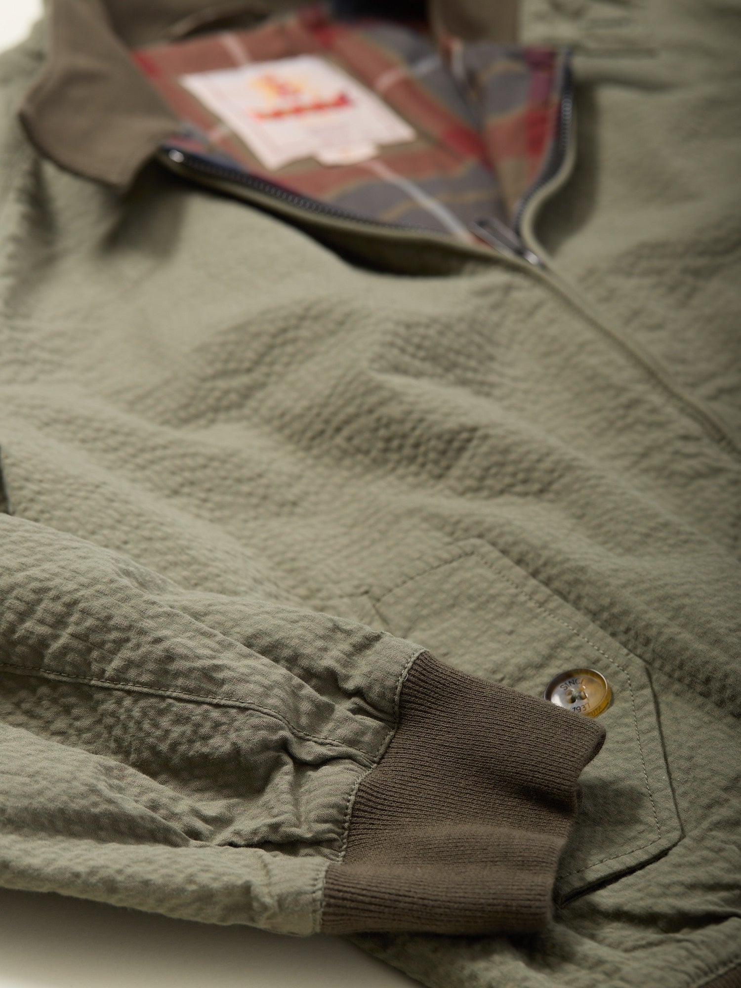Seersucker G9 Jacket Green