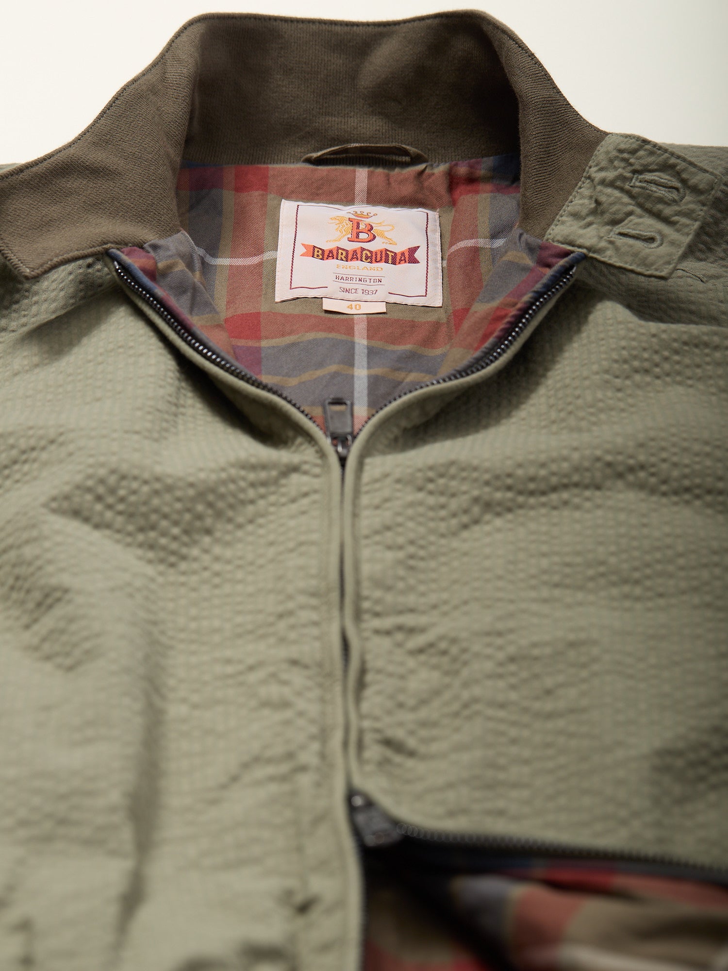 Seersucker G9 Jacket Green