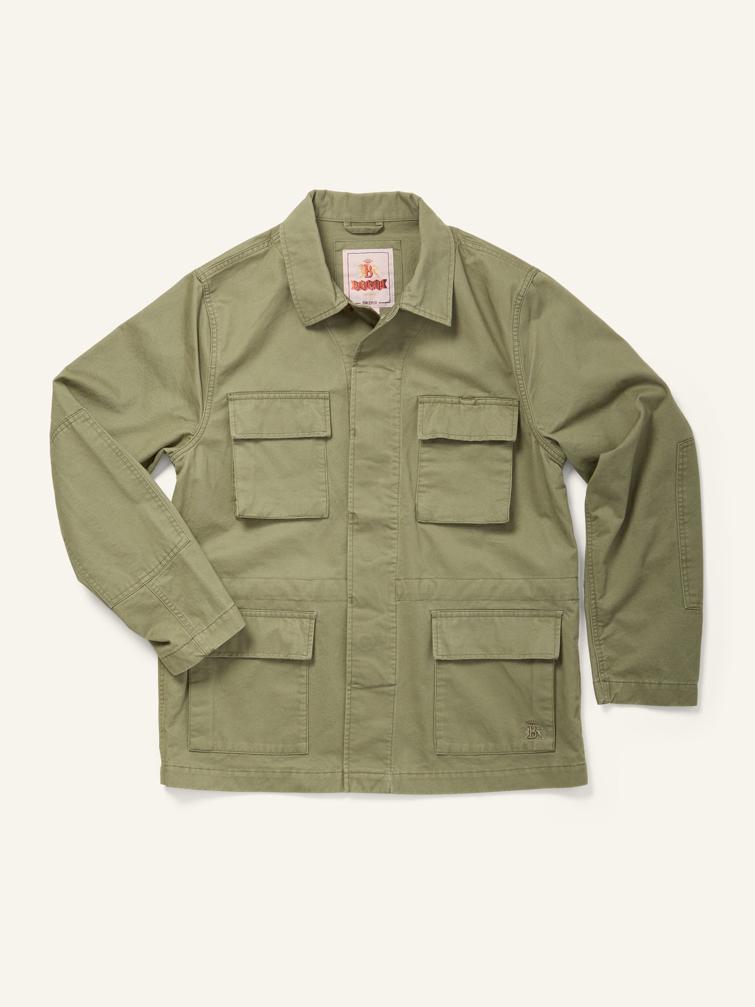 Twill Field Shacket Lichen Green