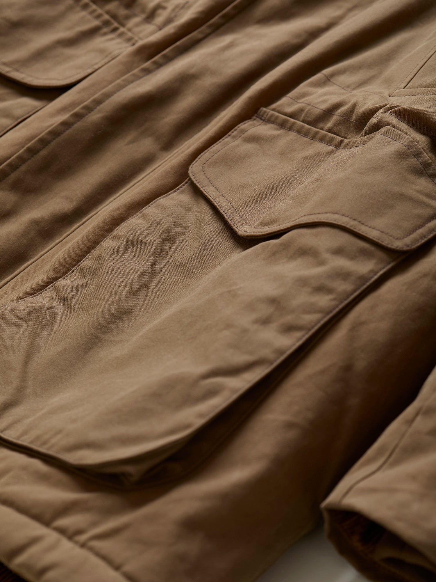 Waxed Shooting Field Parka Tan