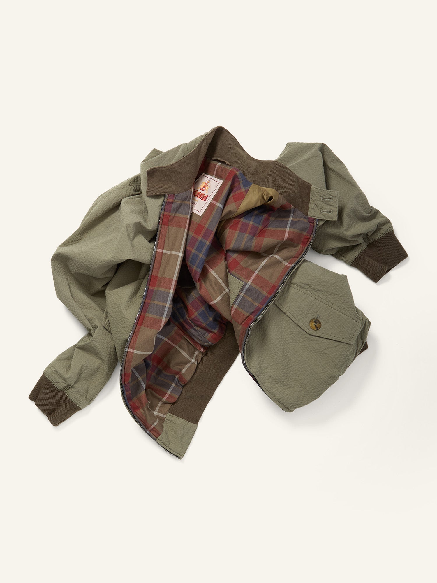Seersucker G9 Jacket Green