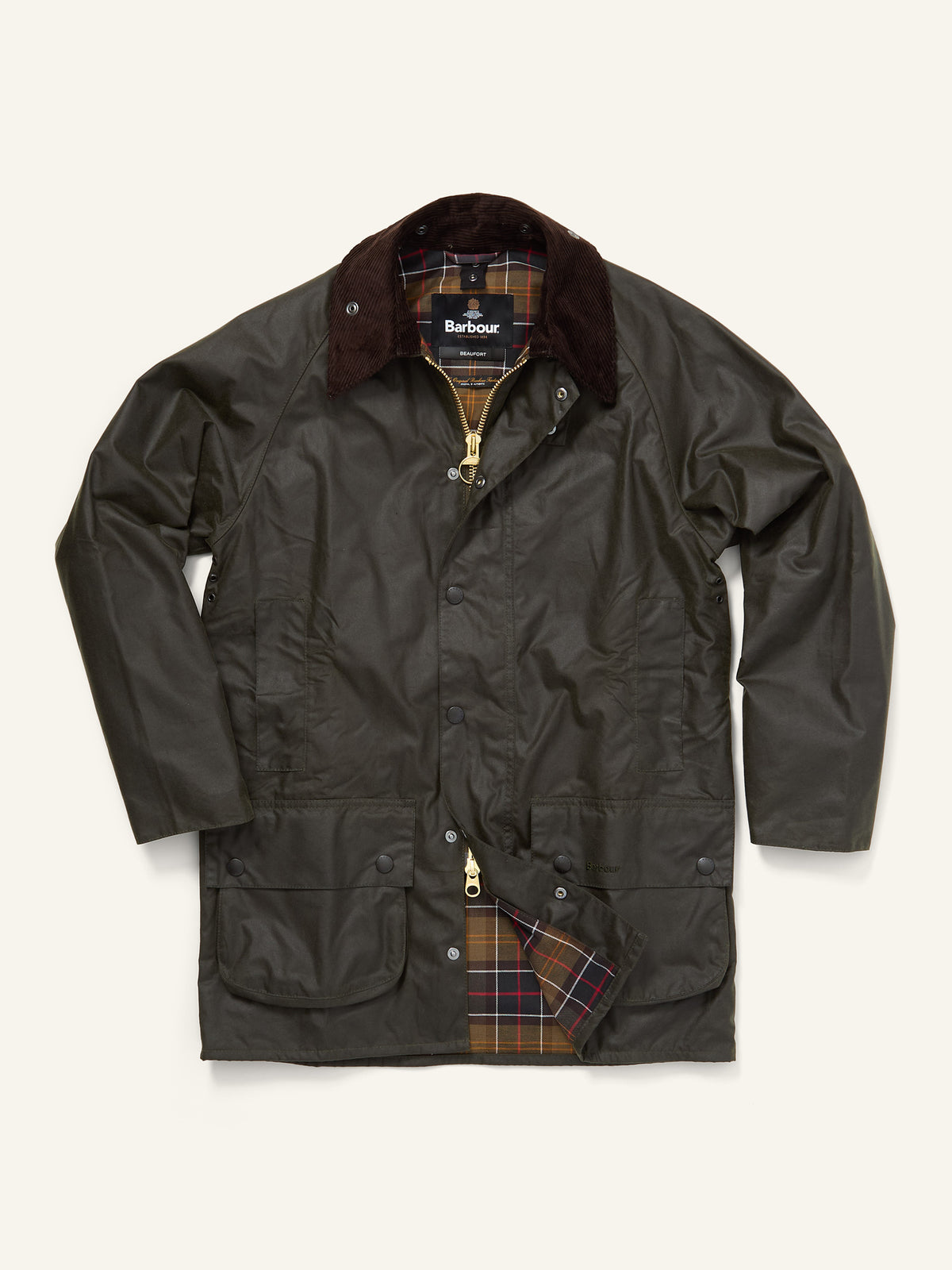 Beaufort Wax Jacket Archive Olive