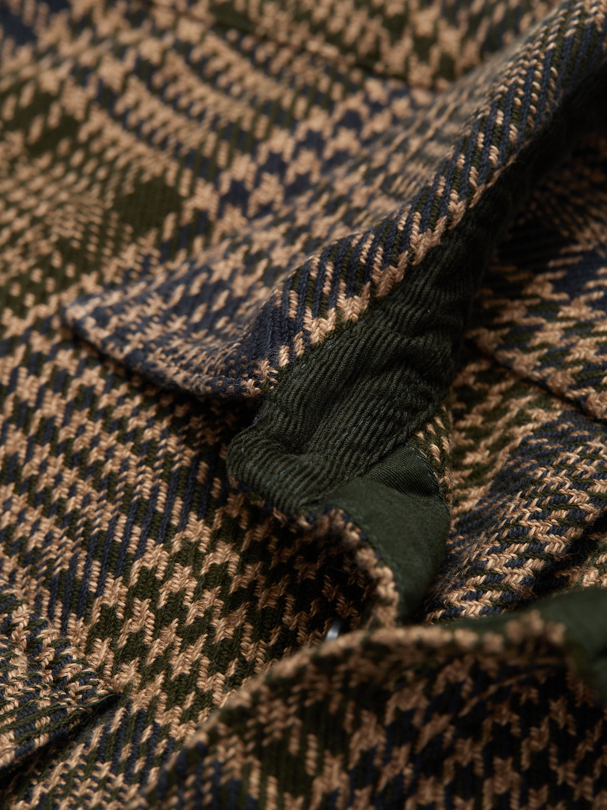 Millom Houndstooth Shirt Olive