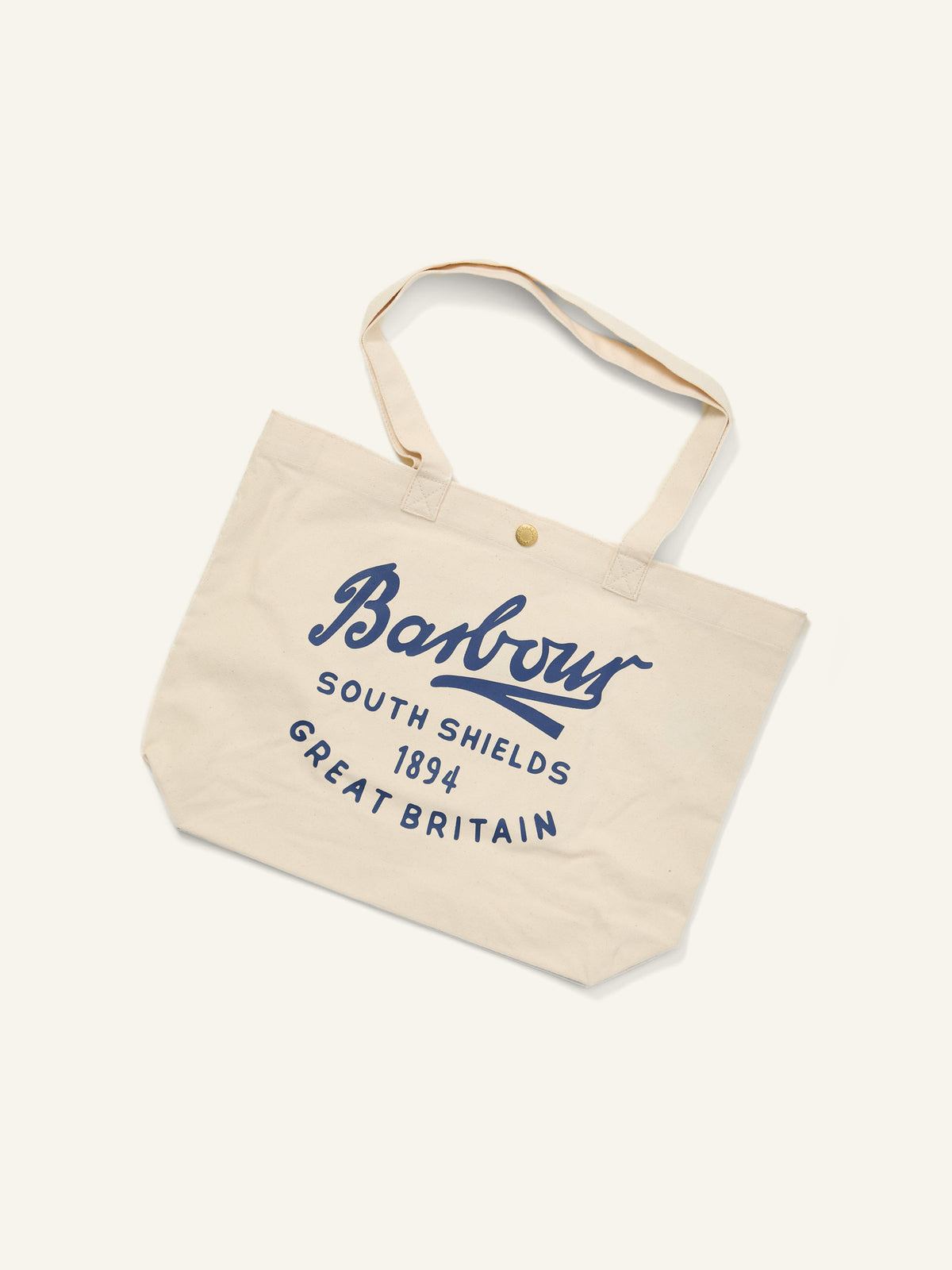 Script Tote Bag Deep Blue