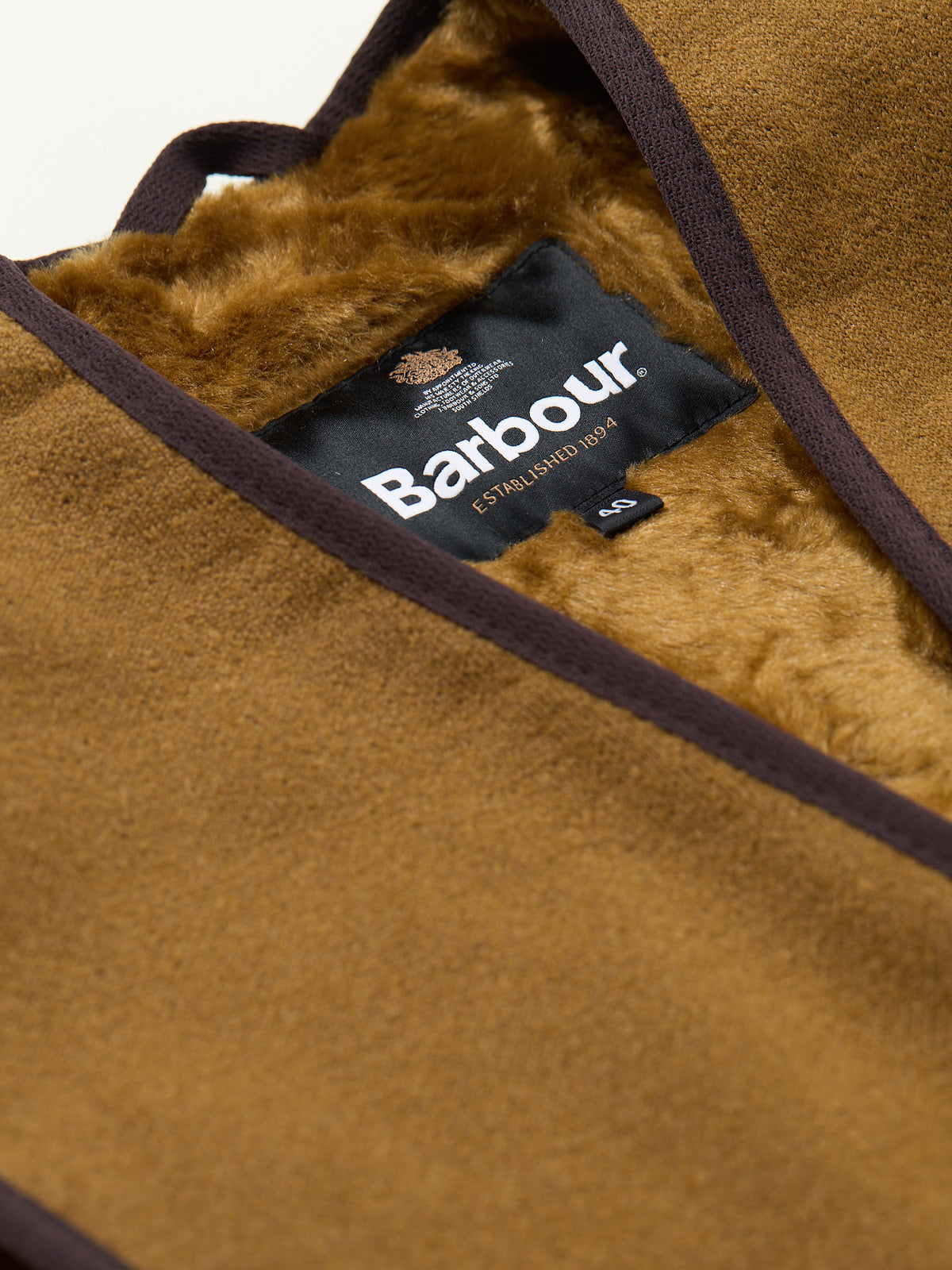 Warm Pile Waistcoat Liner Brown