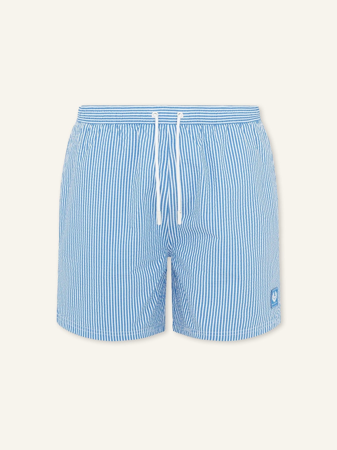 Clipper Seersucker Swimshorts Hydra Blue/Natural