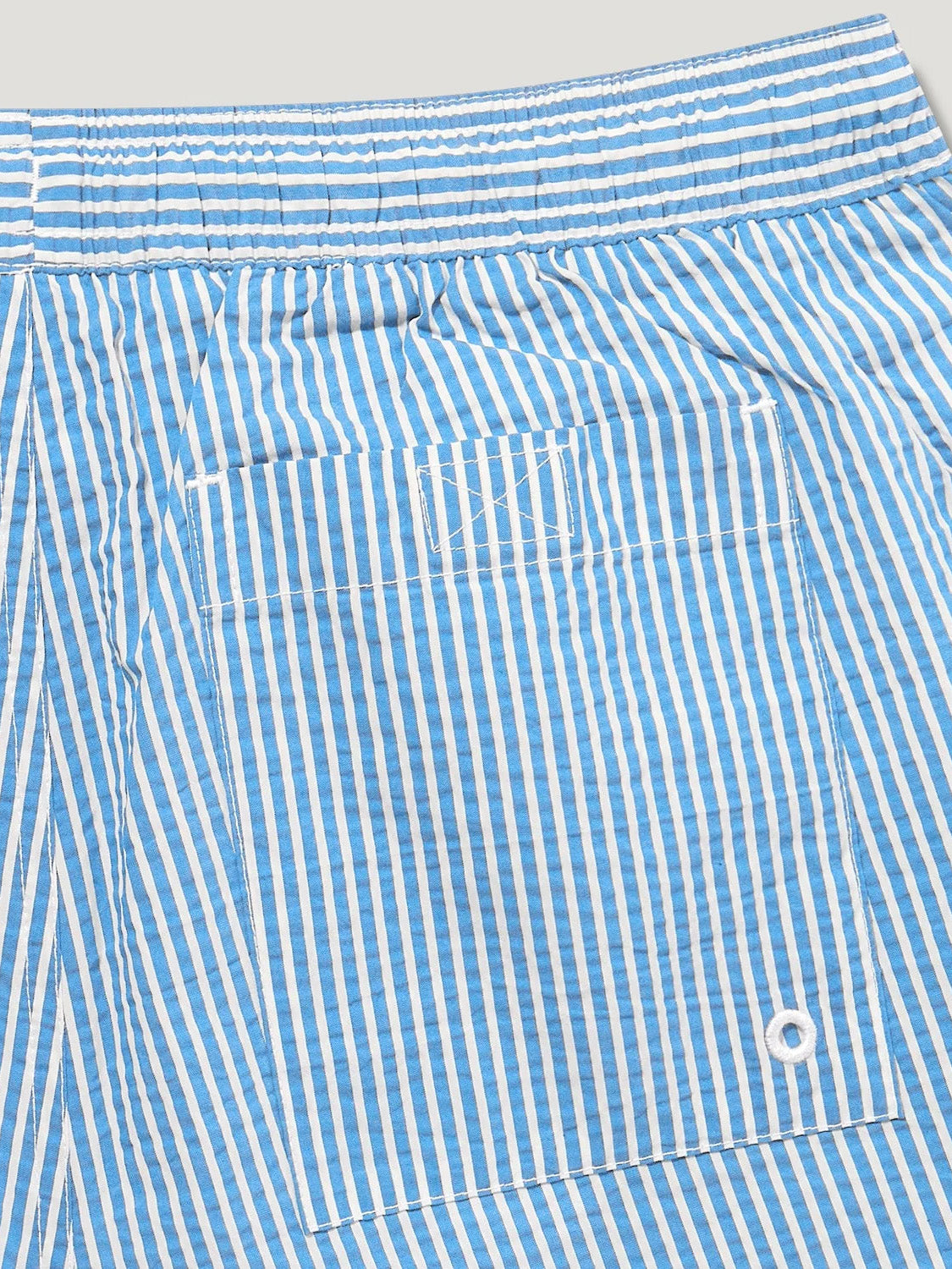 Clipper Seersucker Swimshorts Hydra Blue/Natural