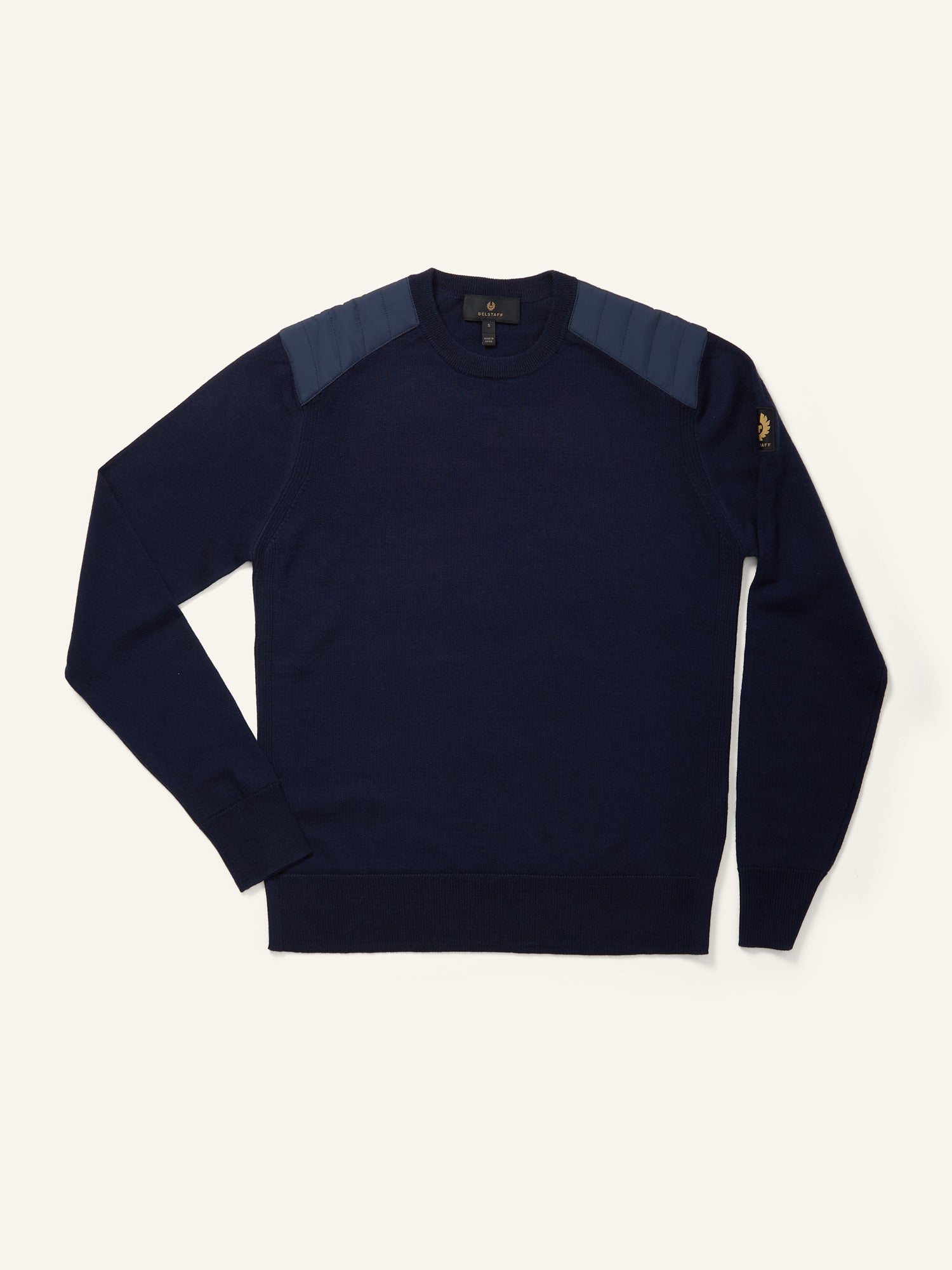 Kerrigan Merino Crew Jumper Washed Navy