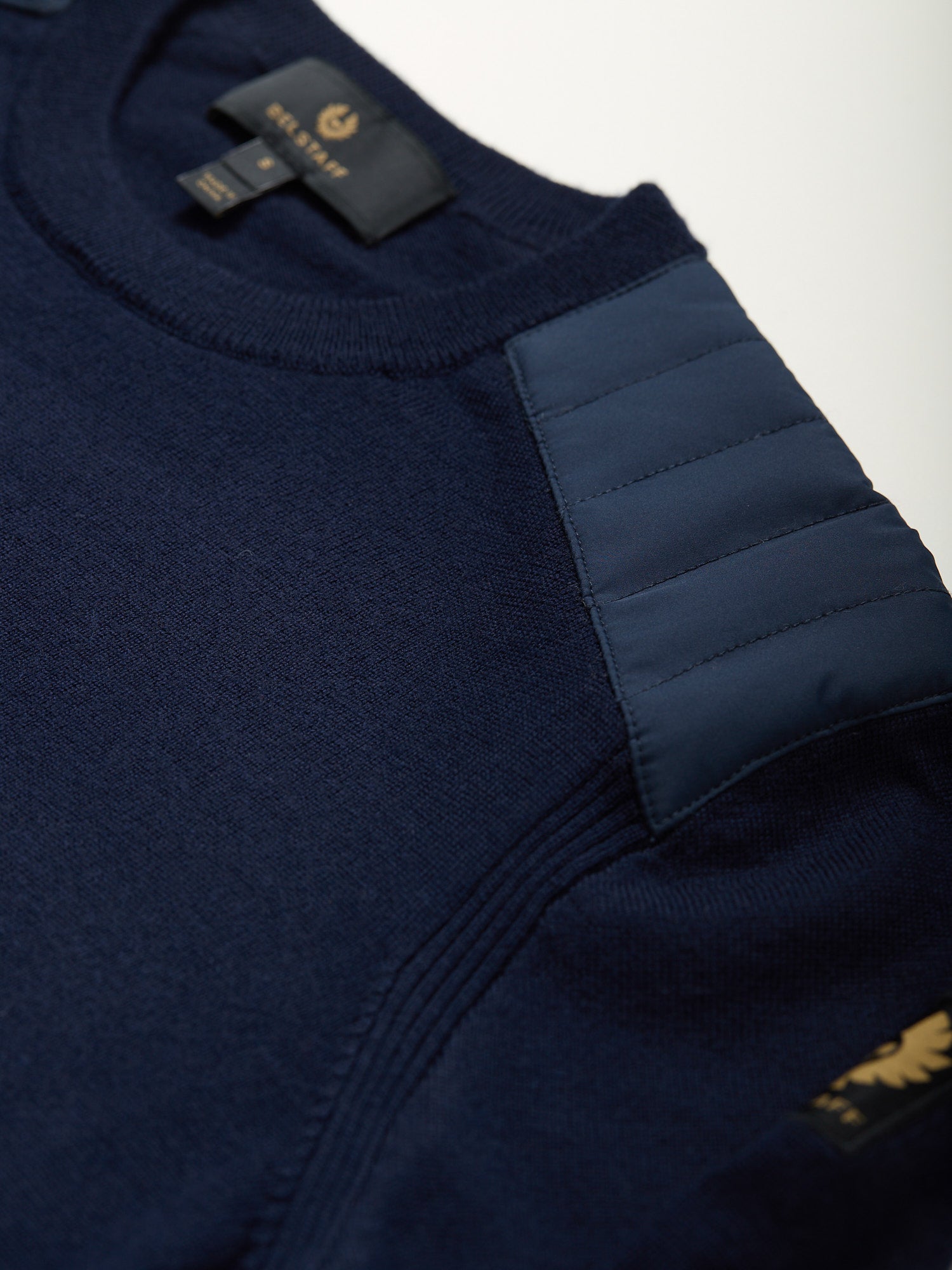 Kerrigan Merino Crew Jumper Washed Navy