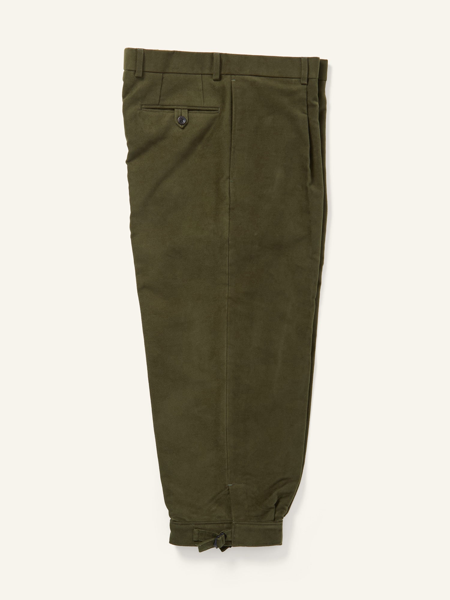 Dilham Moleskin Plus Fours Trousers Dark Green