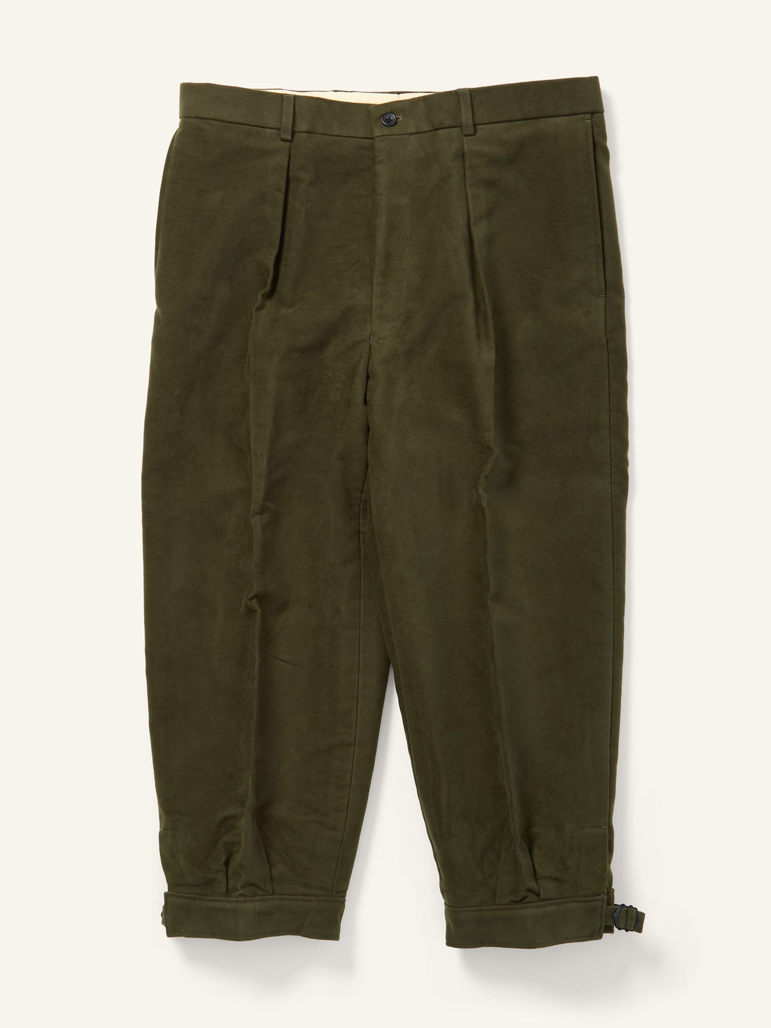 Dilham Moleskin Plus Fours Trousers Dark Green