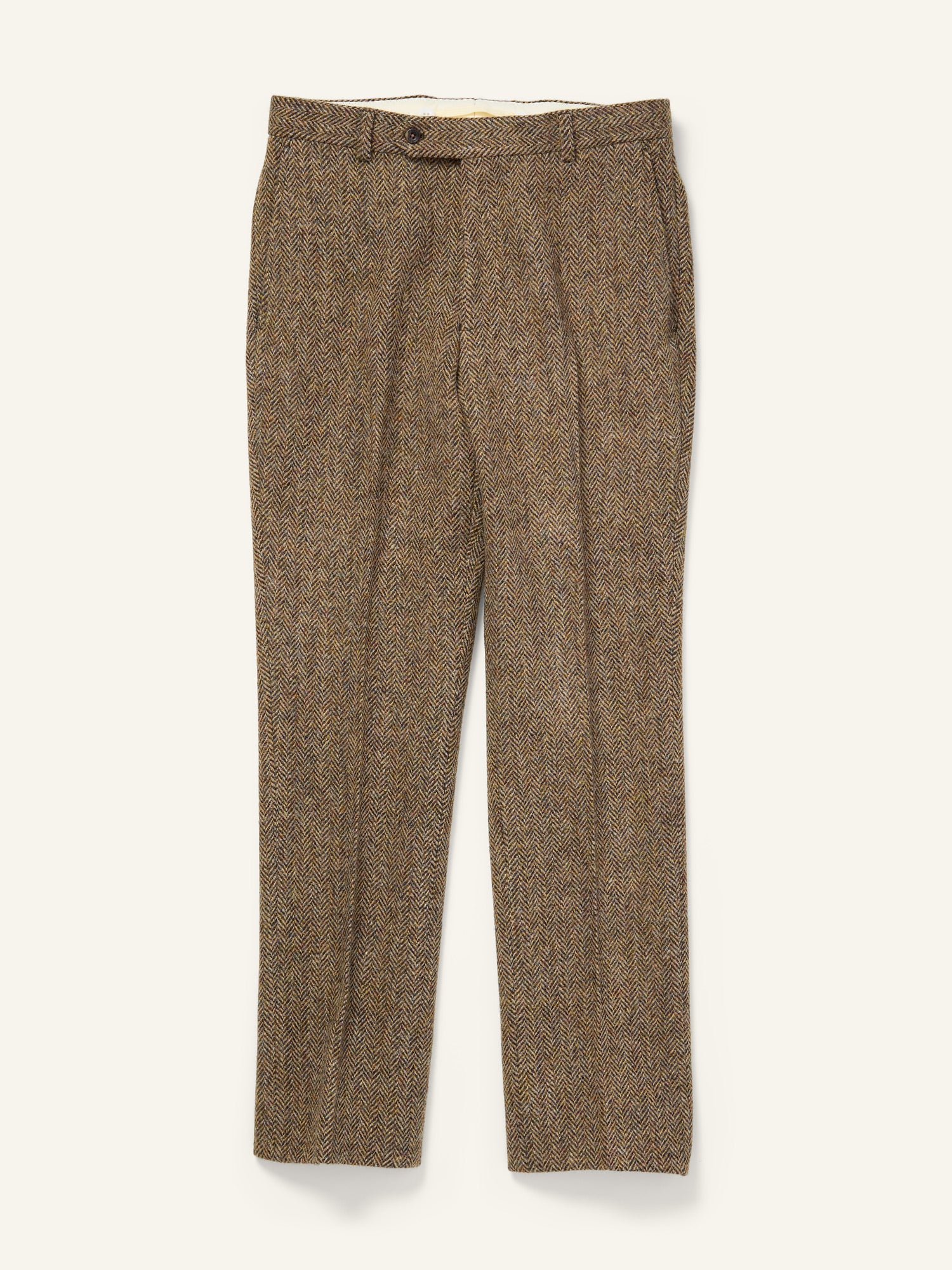 Harris Tweed 3-piece Suit Beige Herringbone