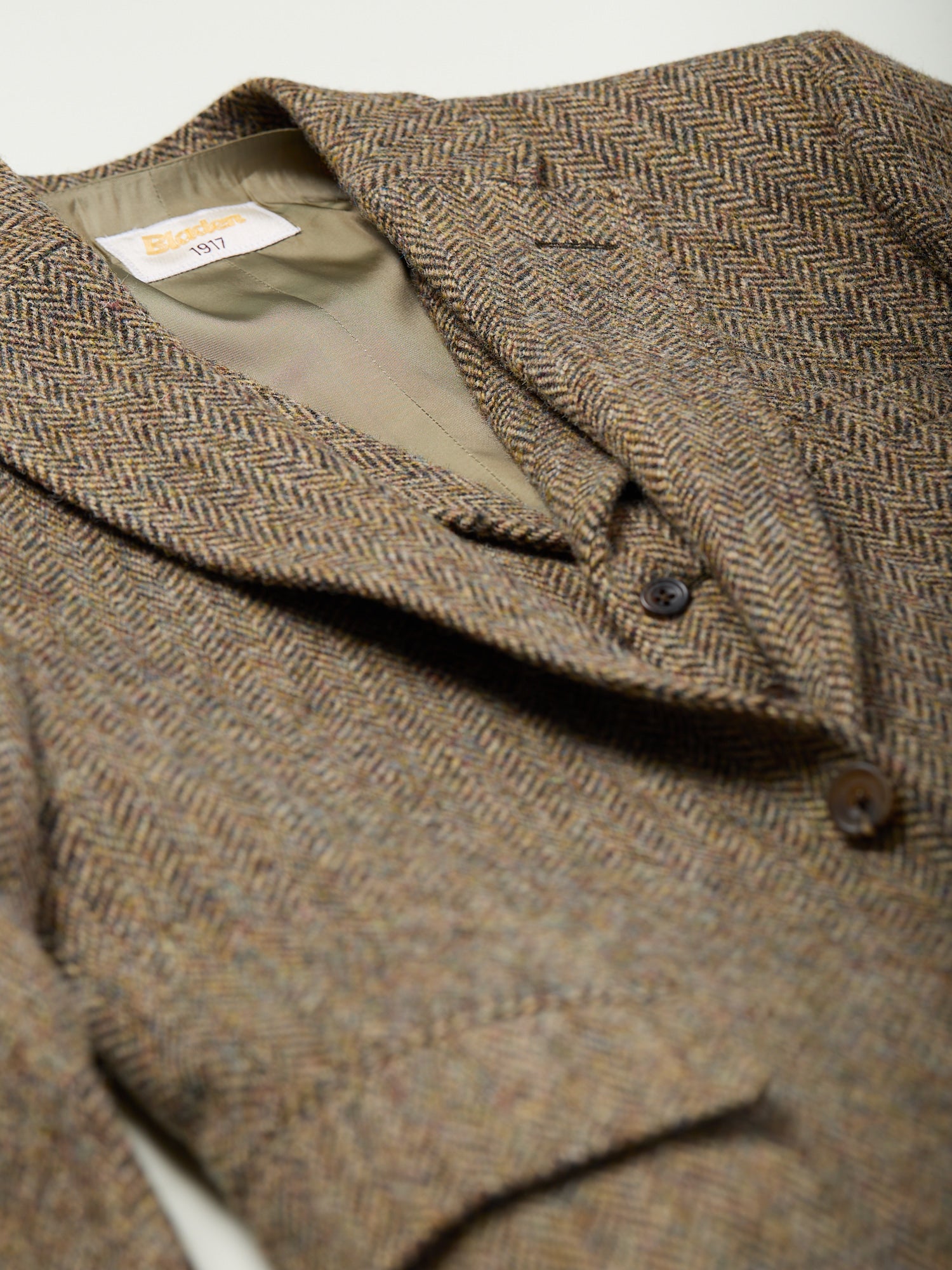 Harris Tweed 3-piece Suit Beige Herringbone