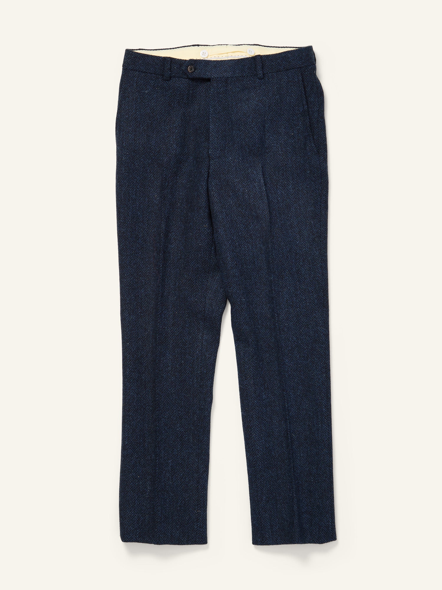Harris Tweed 3-piece Suit Navy Herringbone