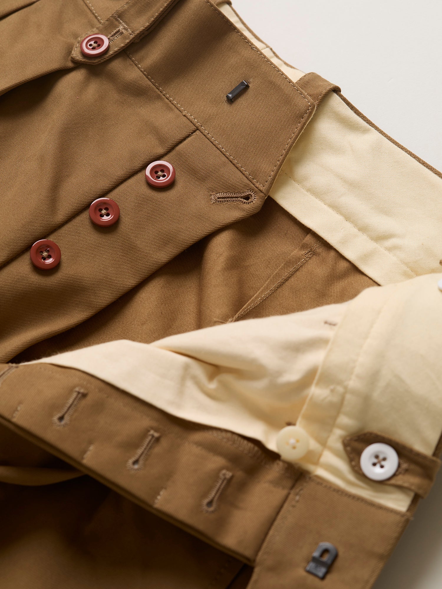 Bombay Pleated Officer's Shorts Khaki Drill