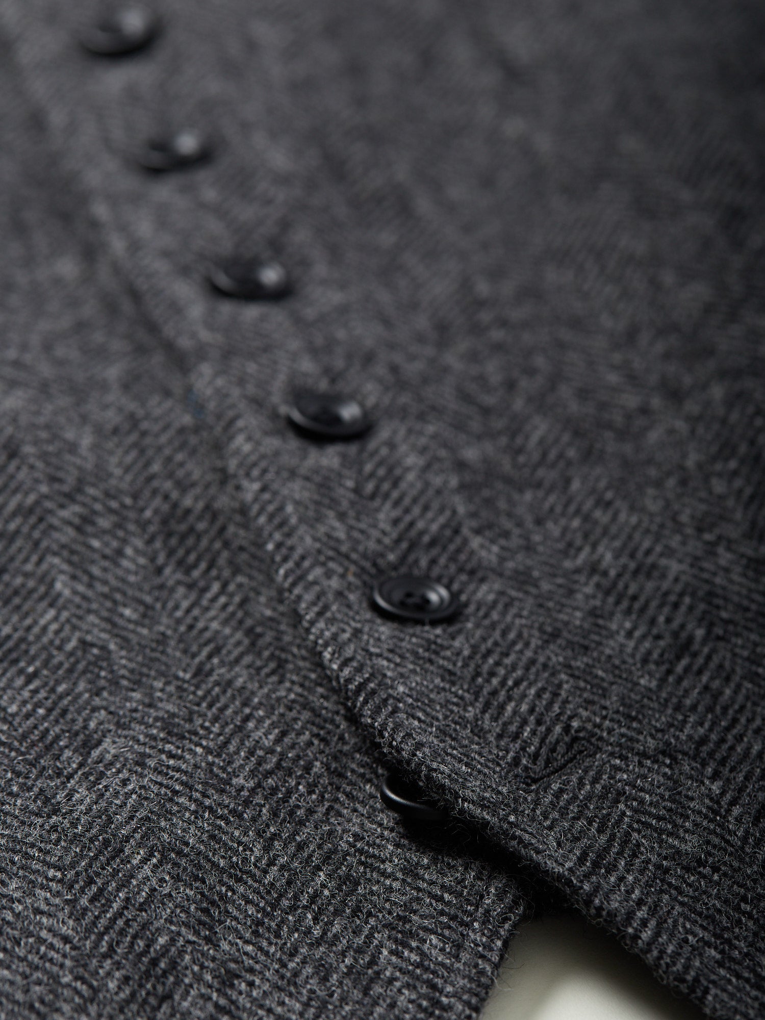 Buckenham Shetland HB Tweed Waistcoat Grey