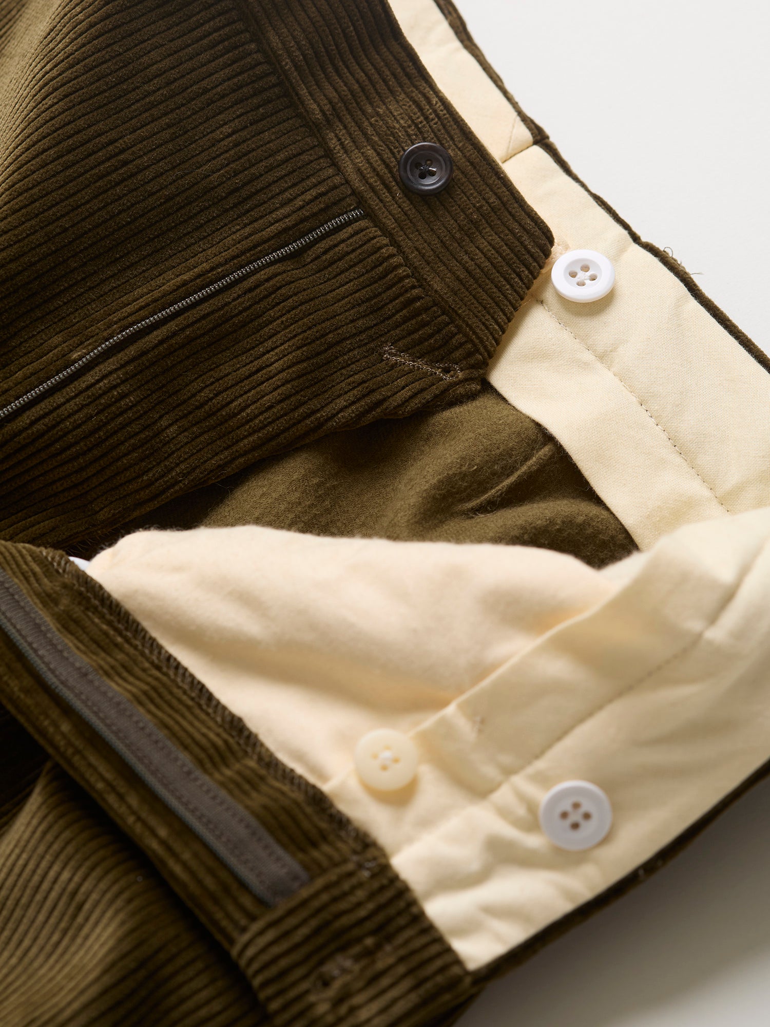 Dilham Corduroy Trousers Drab