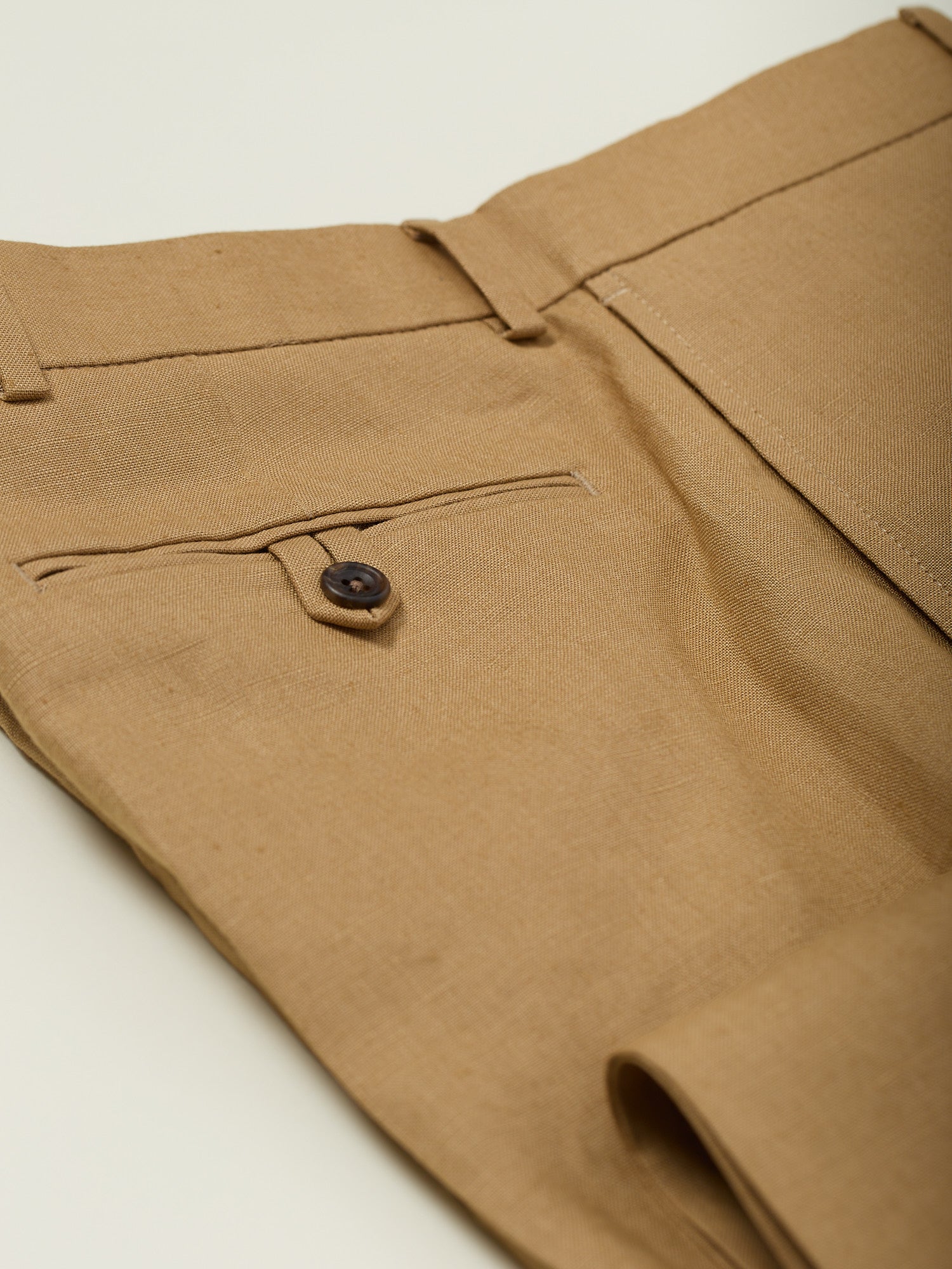 Dilham Tropical Irish Linen Trousers Sahara