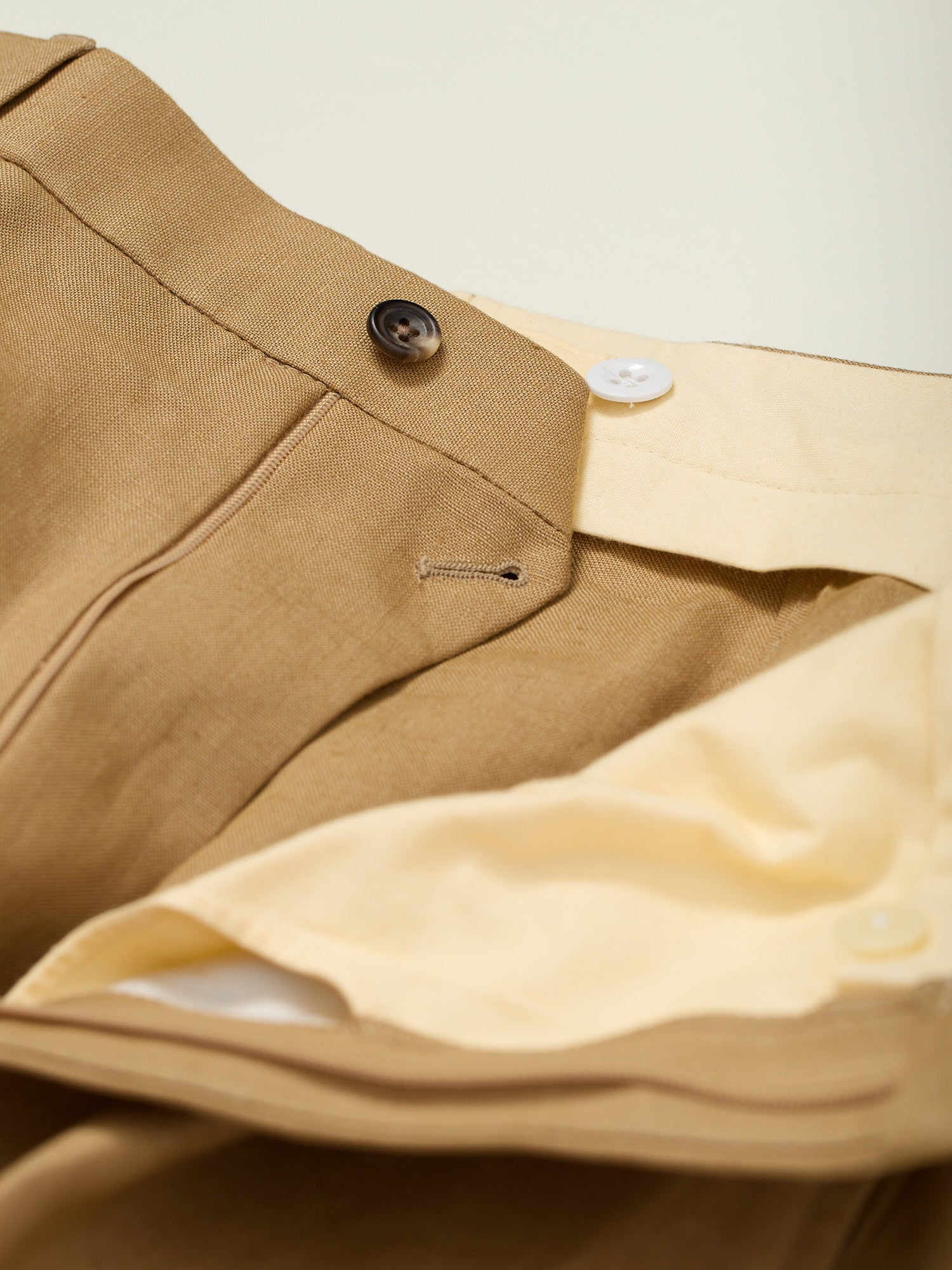 Dilham Tropical Irish Linen Trousers Sahara