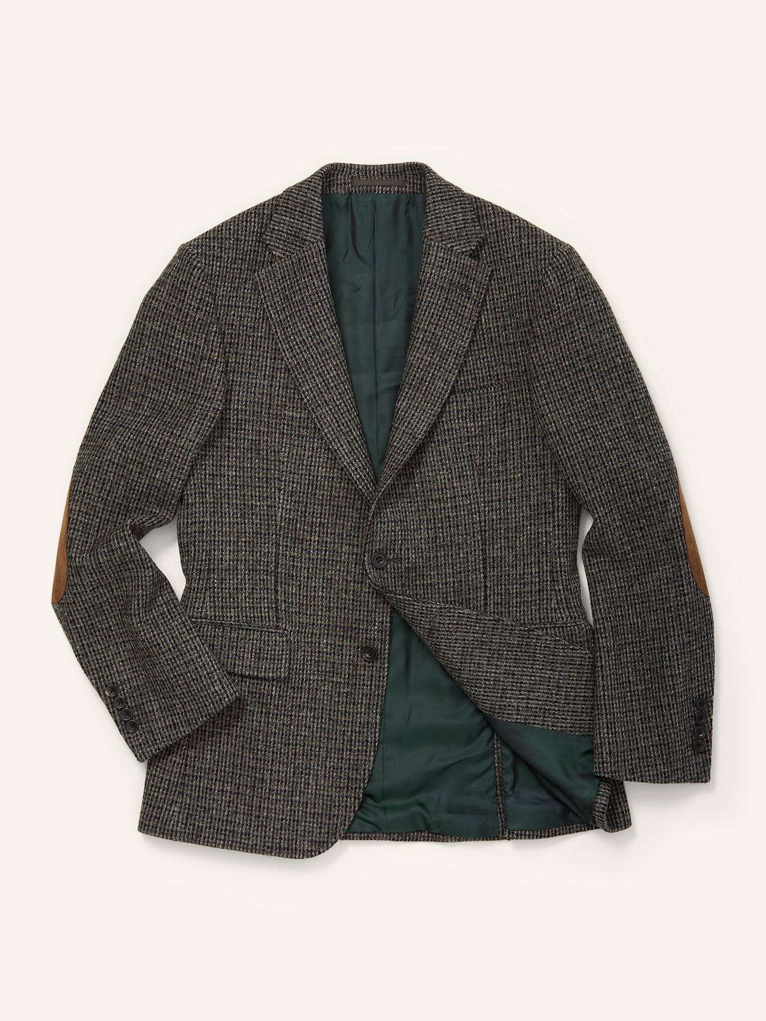 Gunton Harris Tweed Jacket Grey Dogtooth