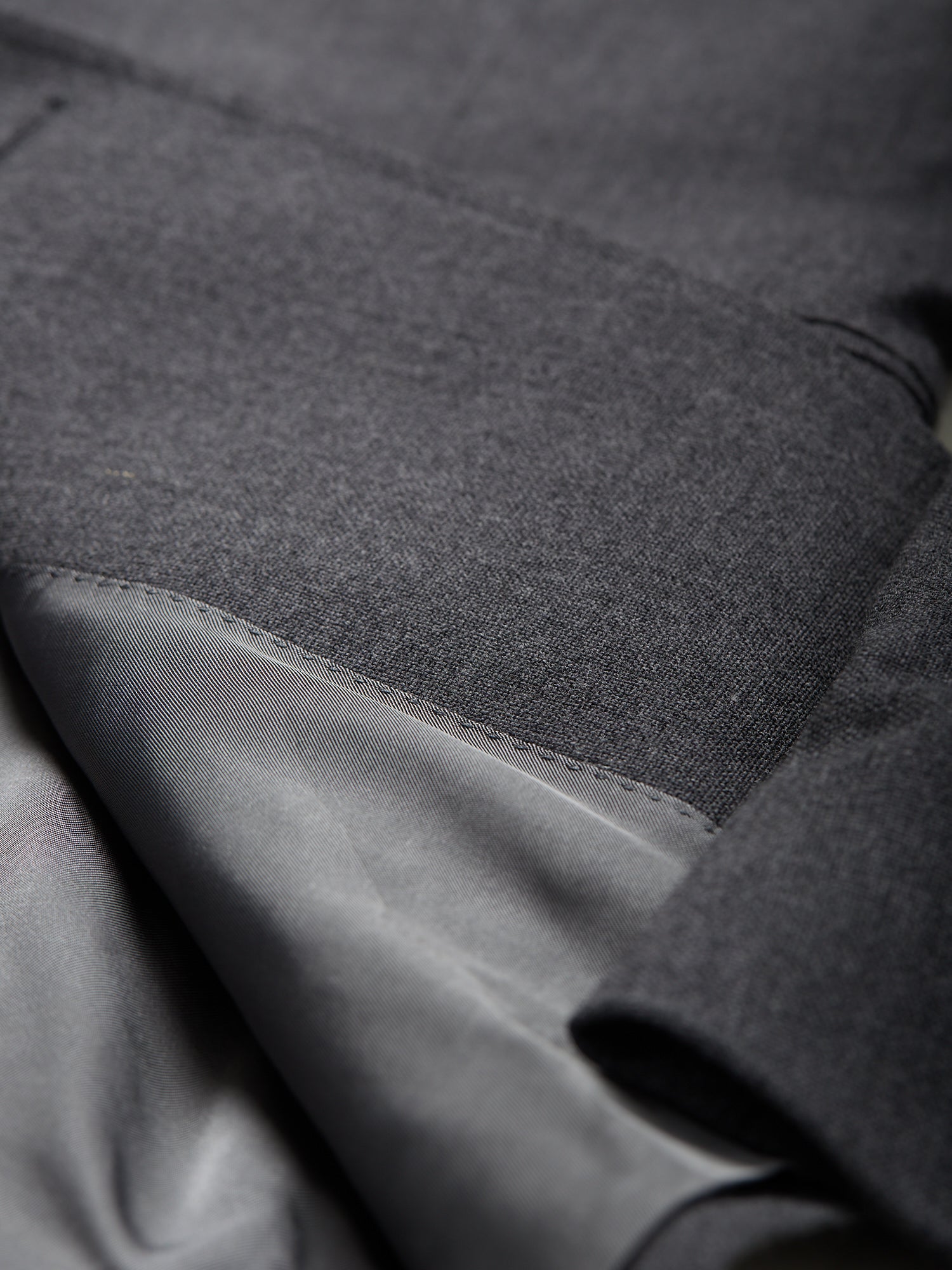 Gunton High Twist Wool Jacket Mid Grey