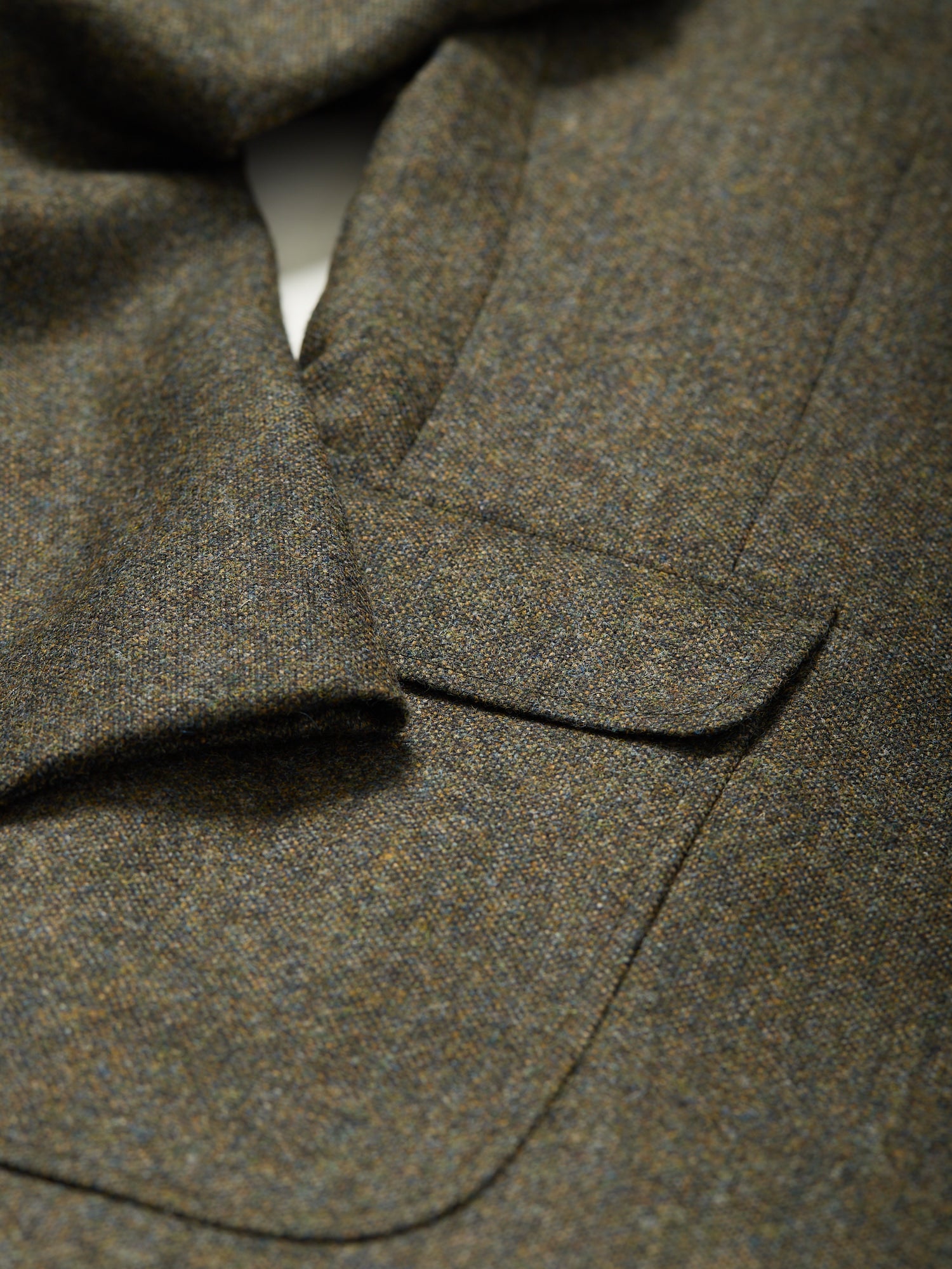 Gunton Shetland Donegal Tweed Jacket Green