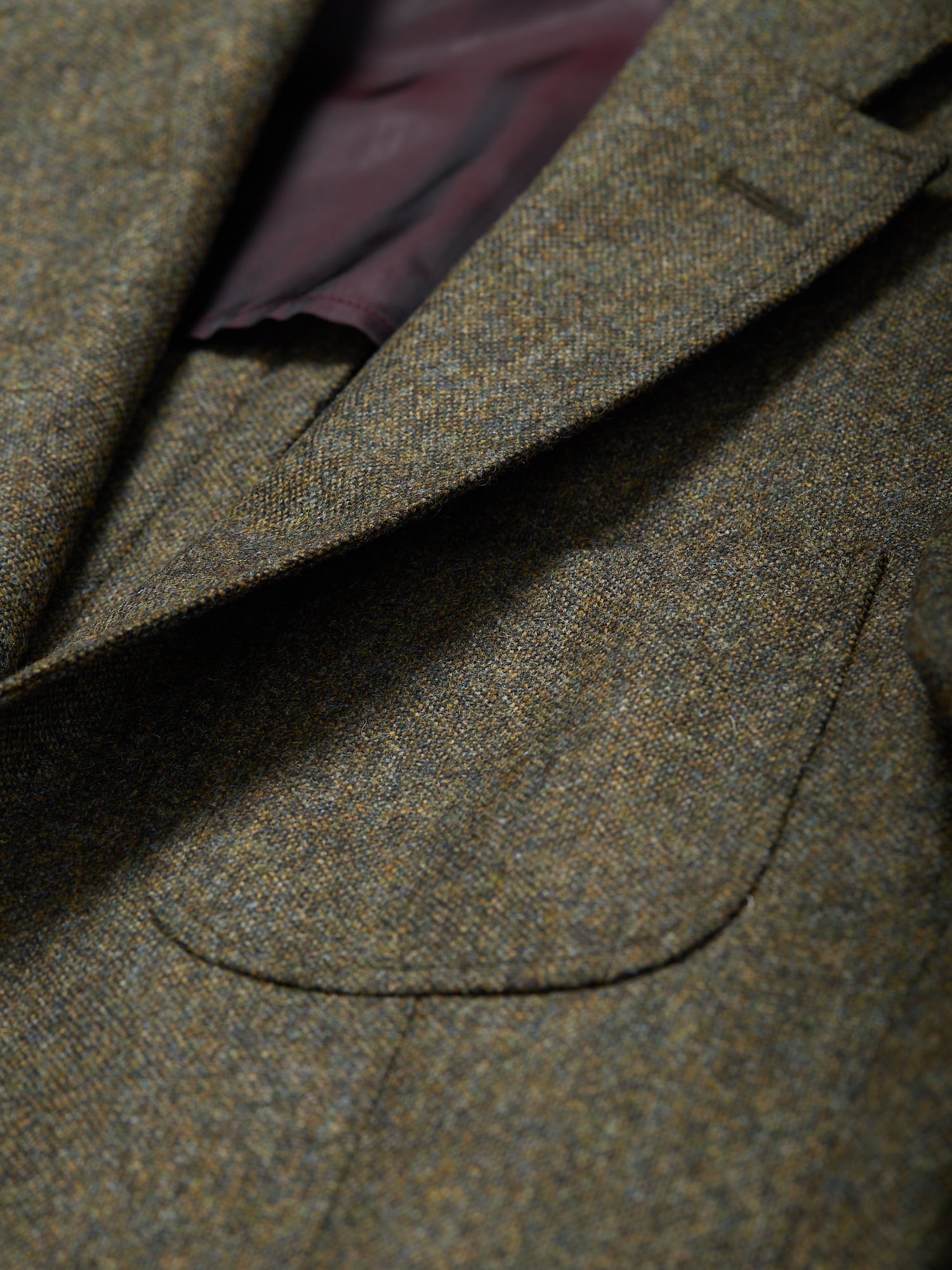 Gunton Shetland Donegal Tweed Jacket Green