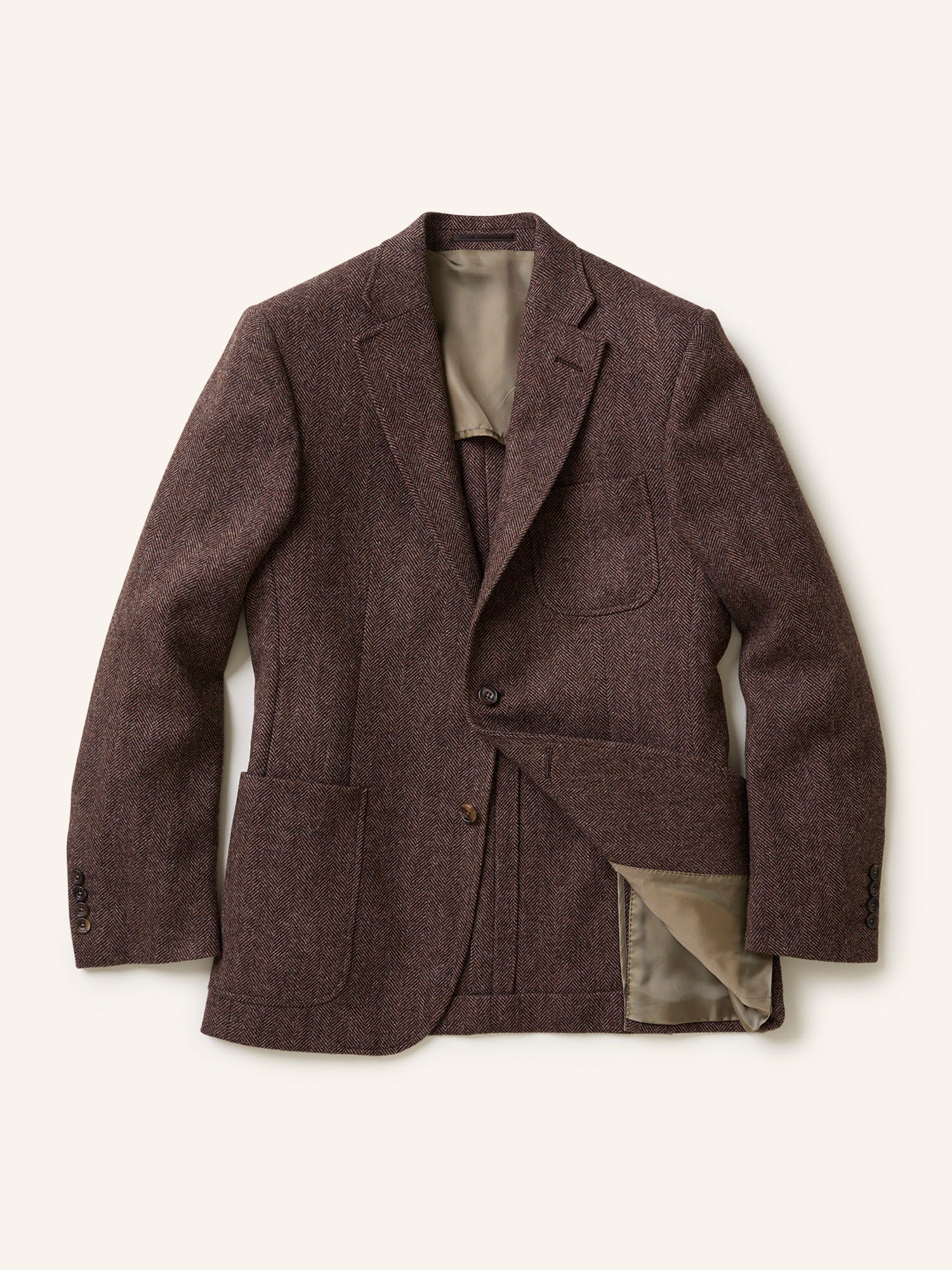 Gunton Shetland HB Tweed Jacket Brown