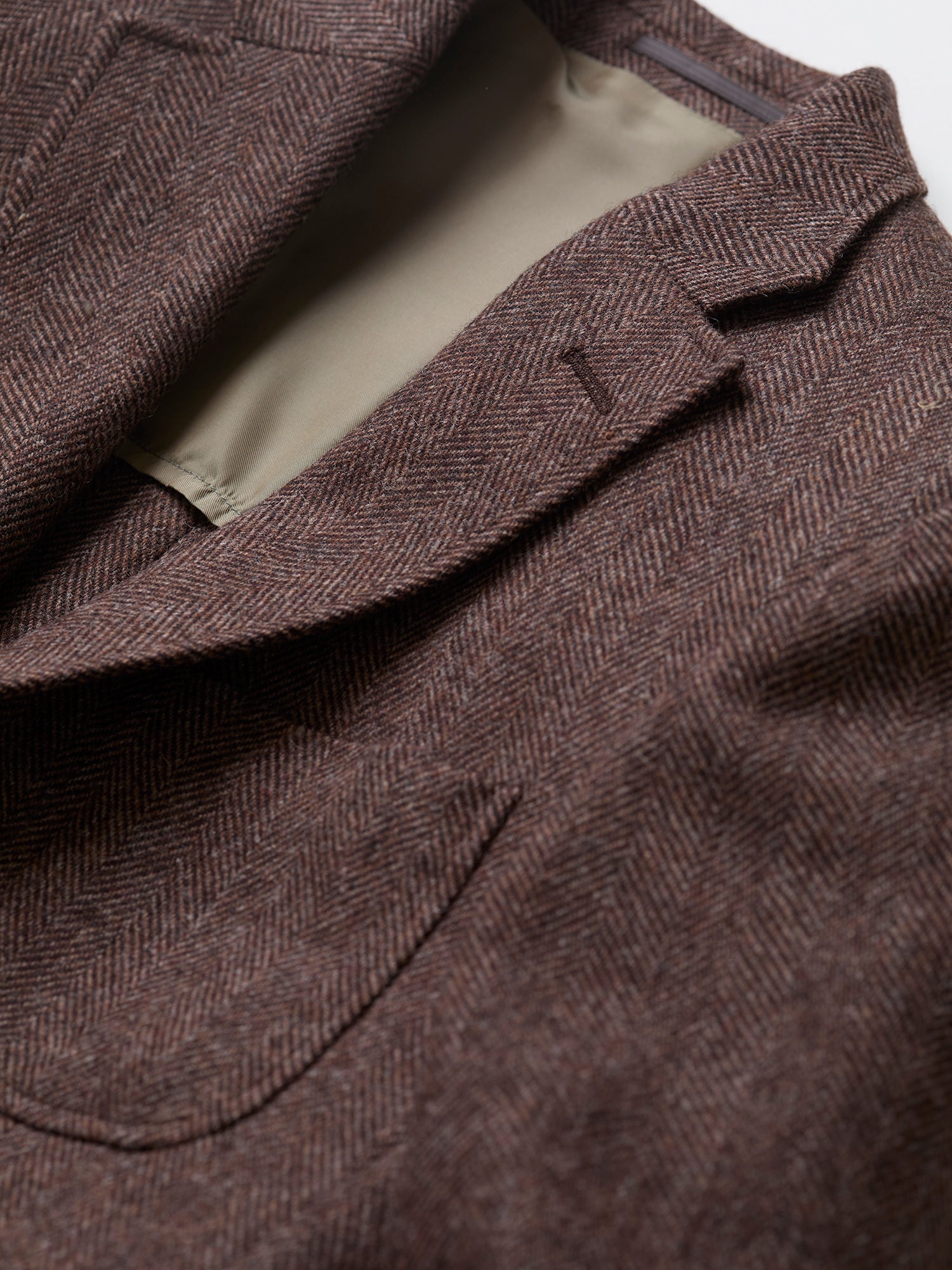 Gunton Shetland HB Tweed Jacket Brown