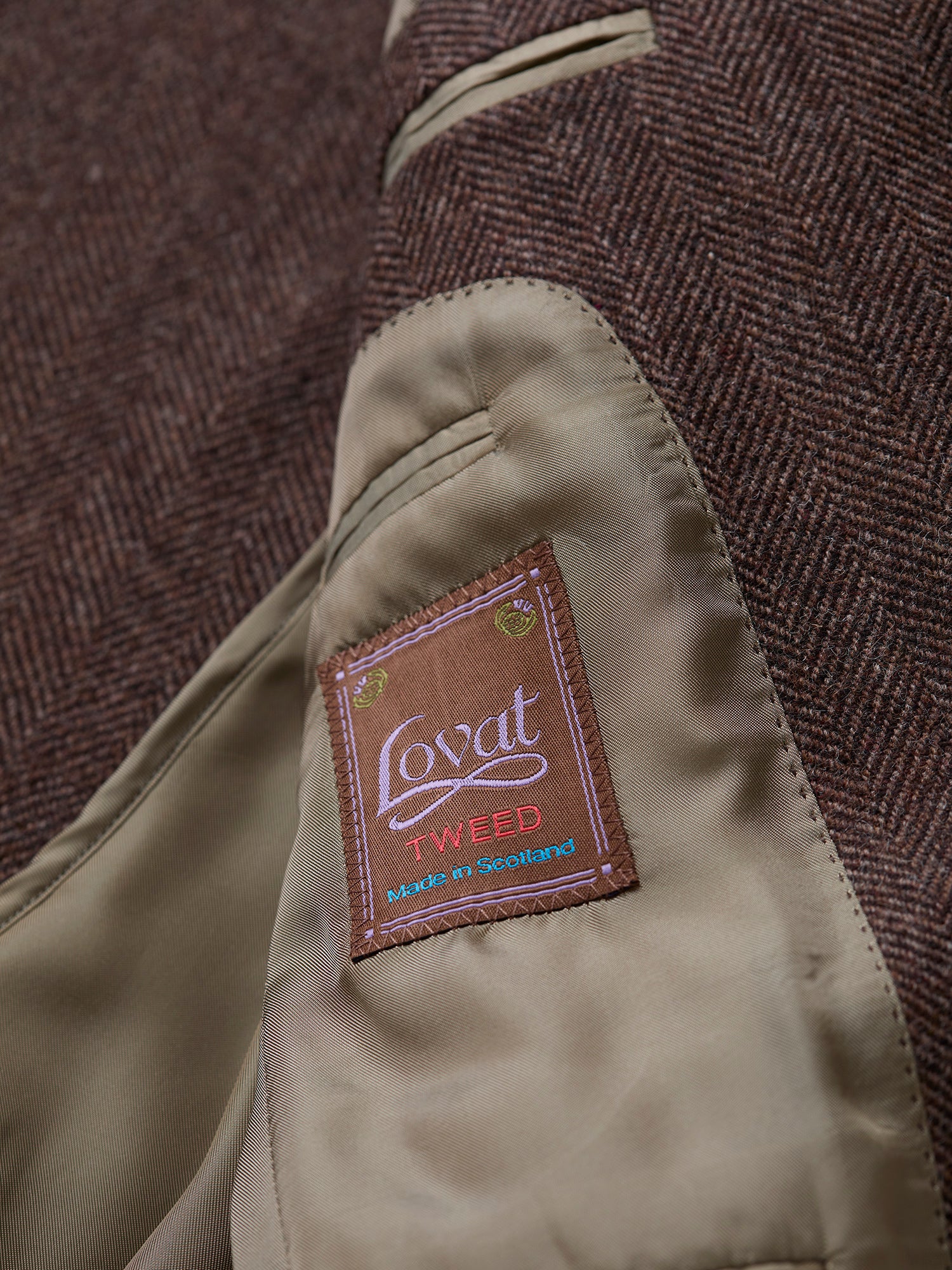 Gunton Shetland HB Tweed Jacket Brown