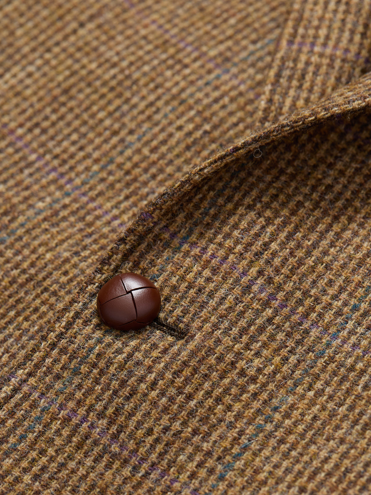 Gunton Shetland Tweed Jacket Rustic Brown WP