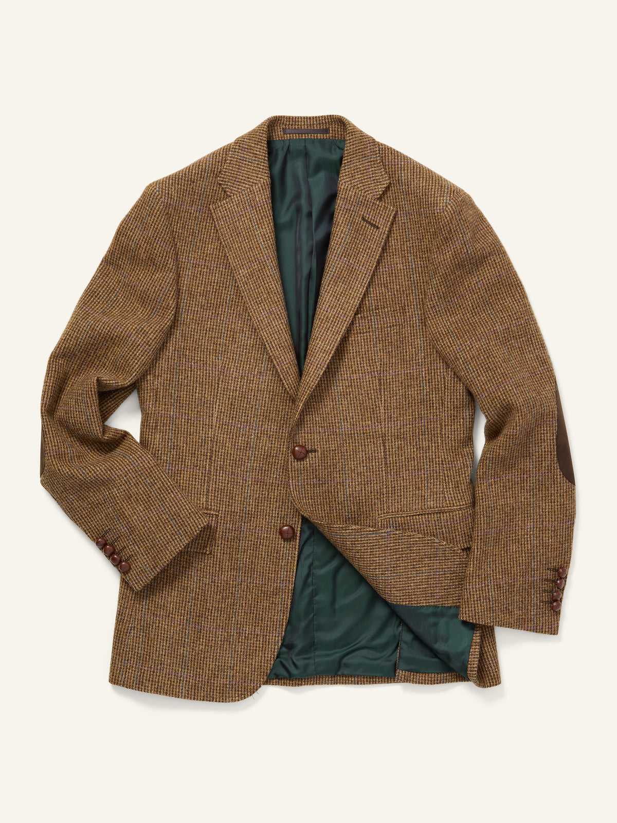 Gunton Shetland Tweed Jacket Rustic Brown WP