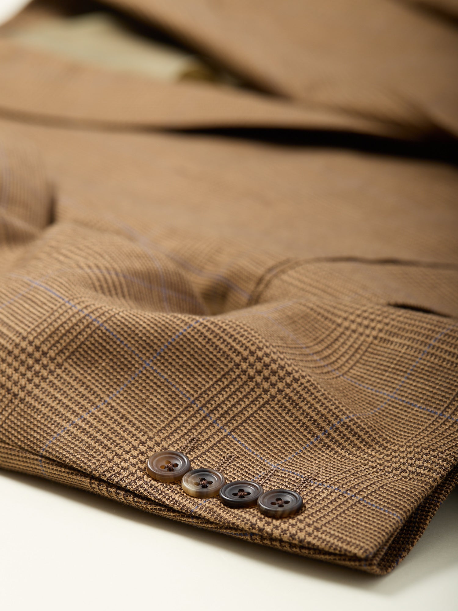 Gunton Wool/Linen Jacket Brown Glencheck
