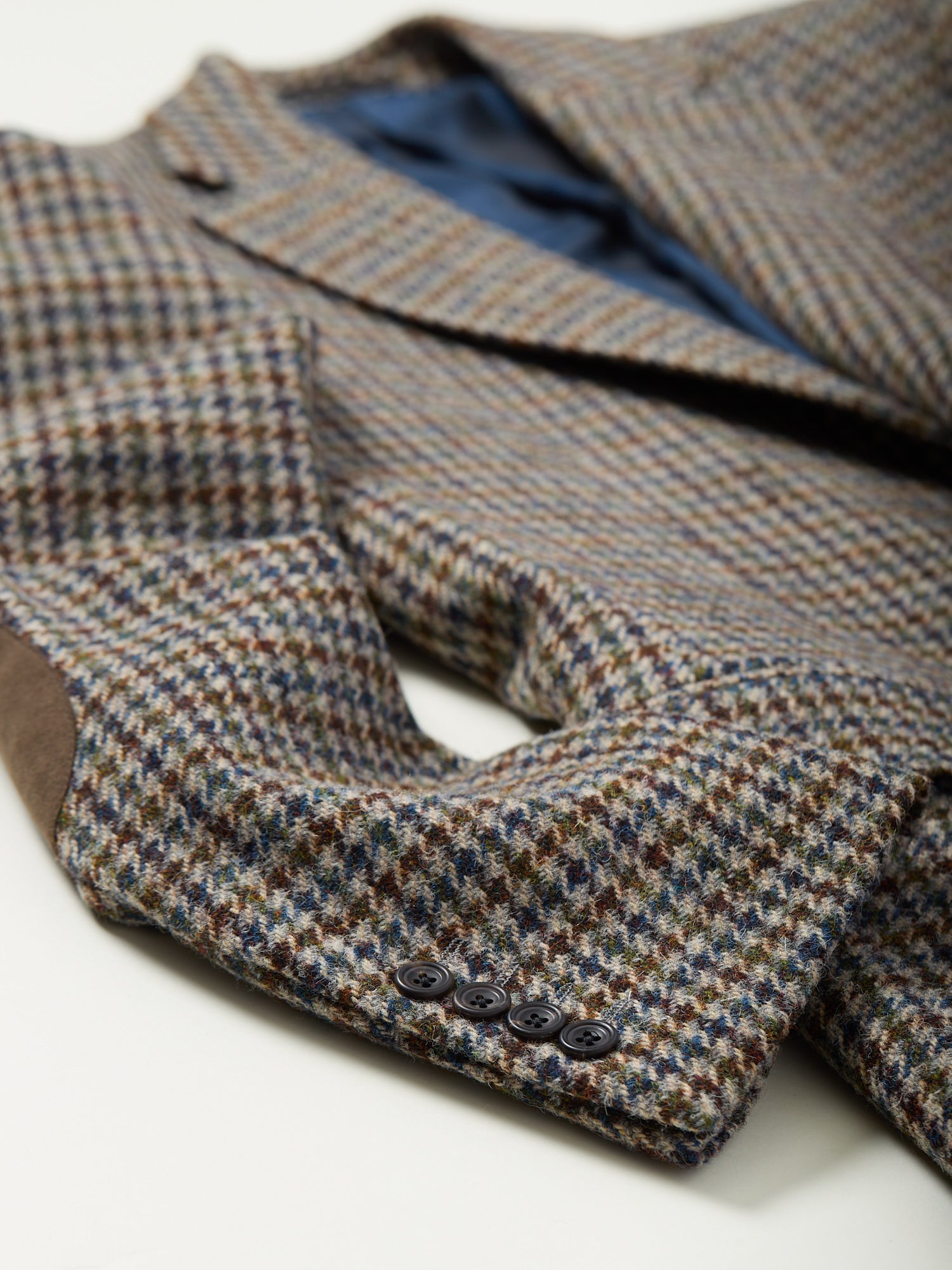 Gunton Harris Tweed Jacket Grey Gunclub