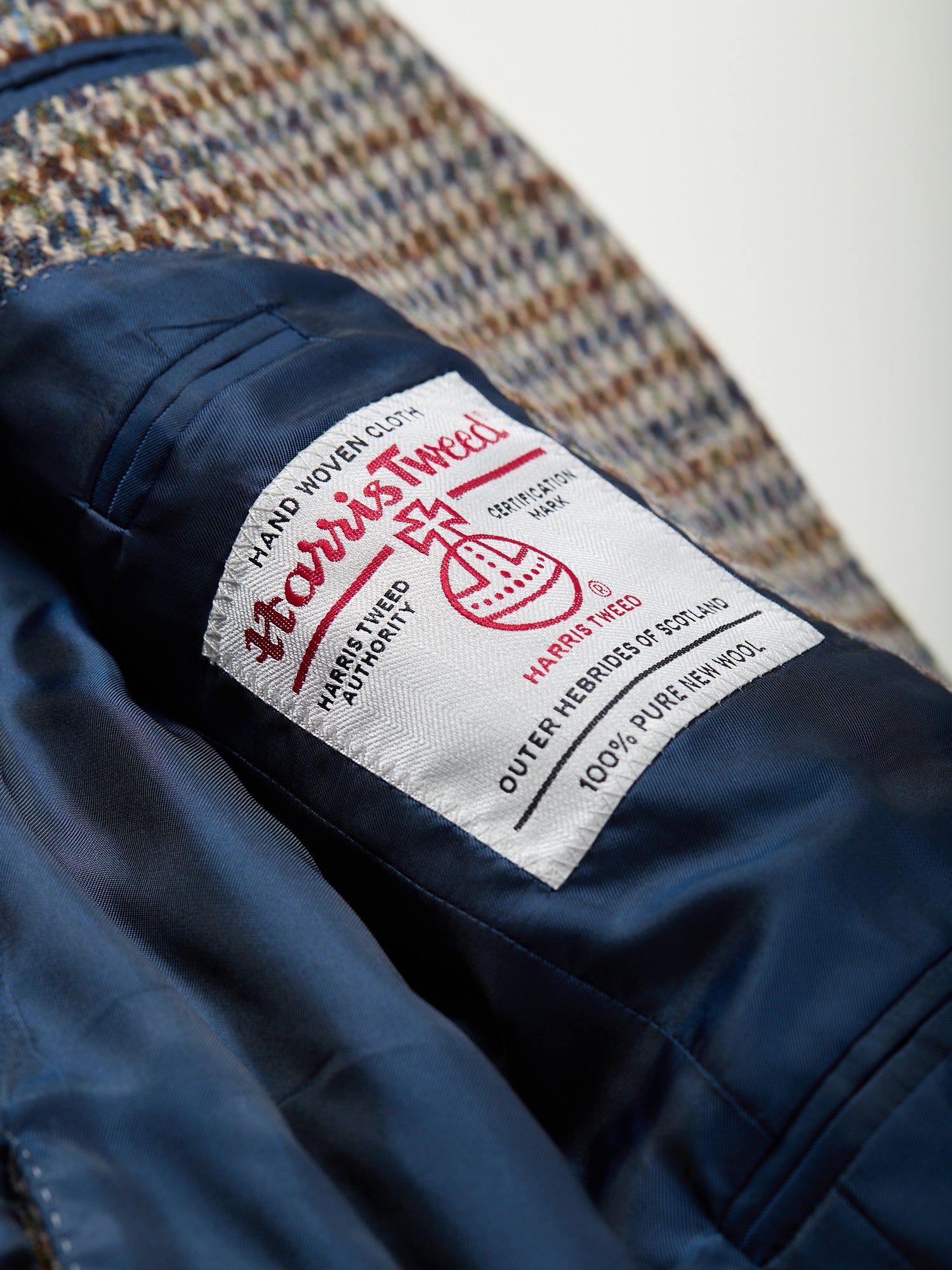 Gunton Harris Tweed Jacket Grey Gunclub