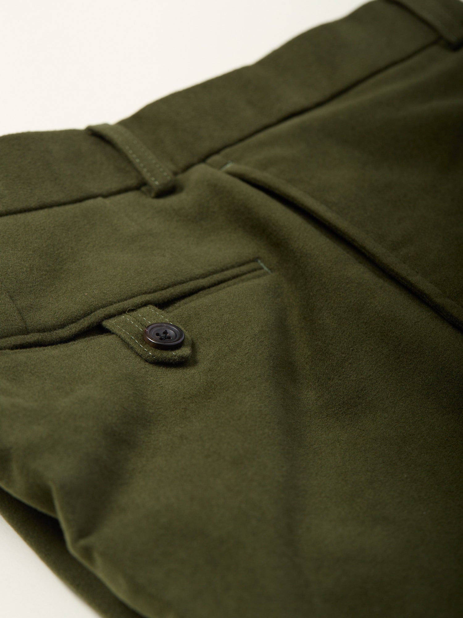 Dilham Moleskin Plus Fours Trousers Dark Green