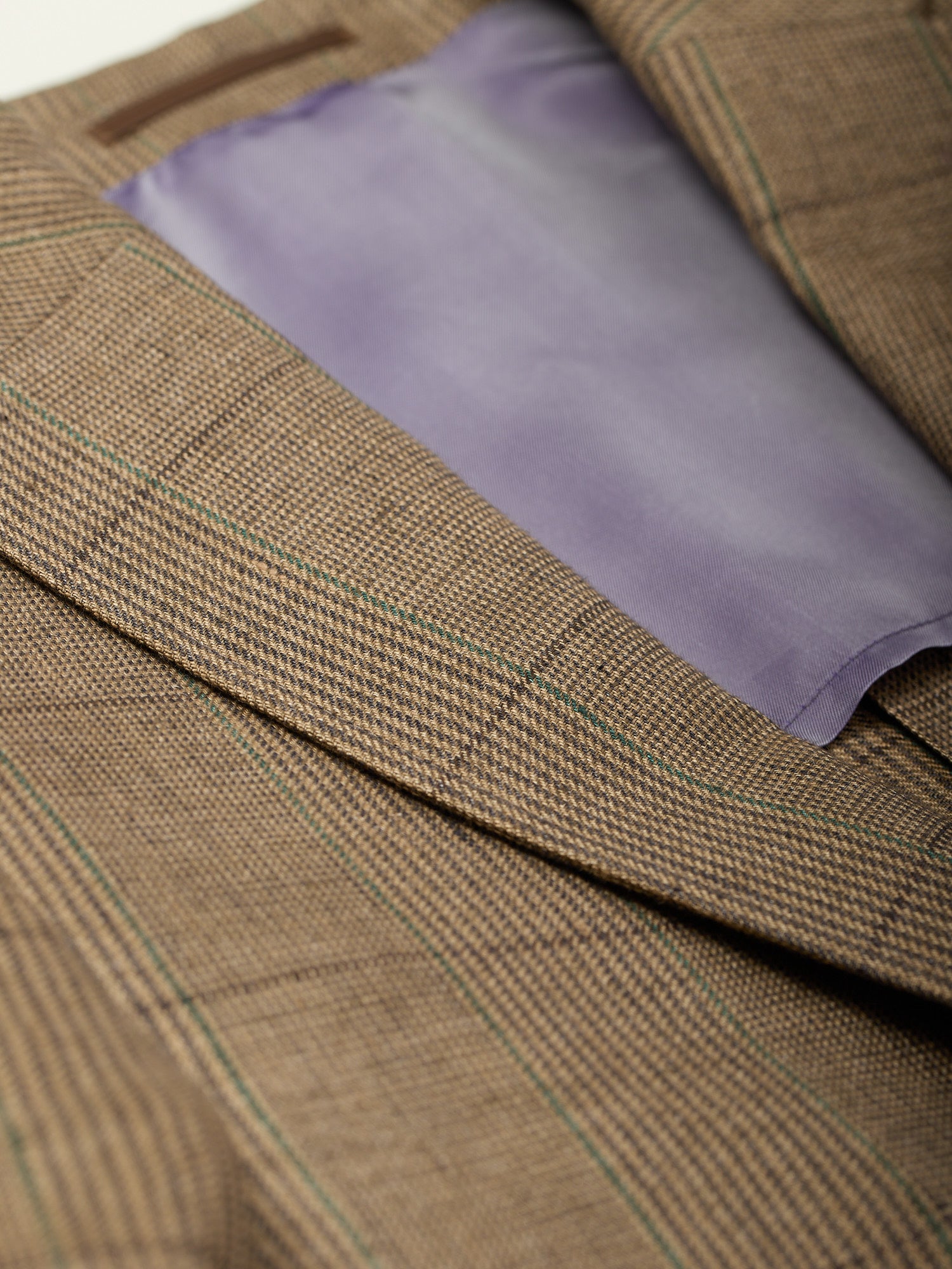 Gunton Russel Check Linen Jacket Brocéliande