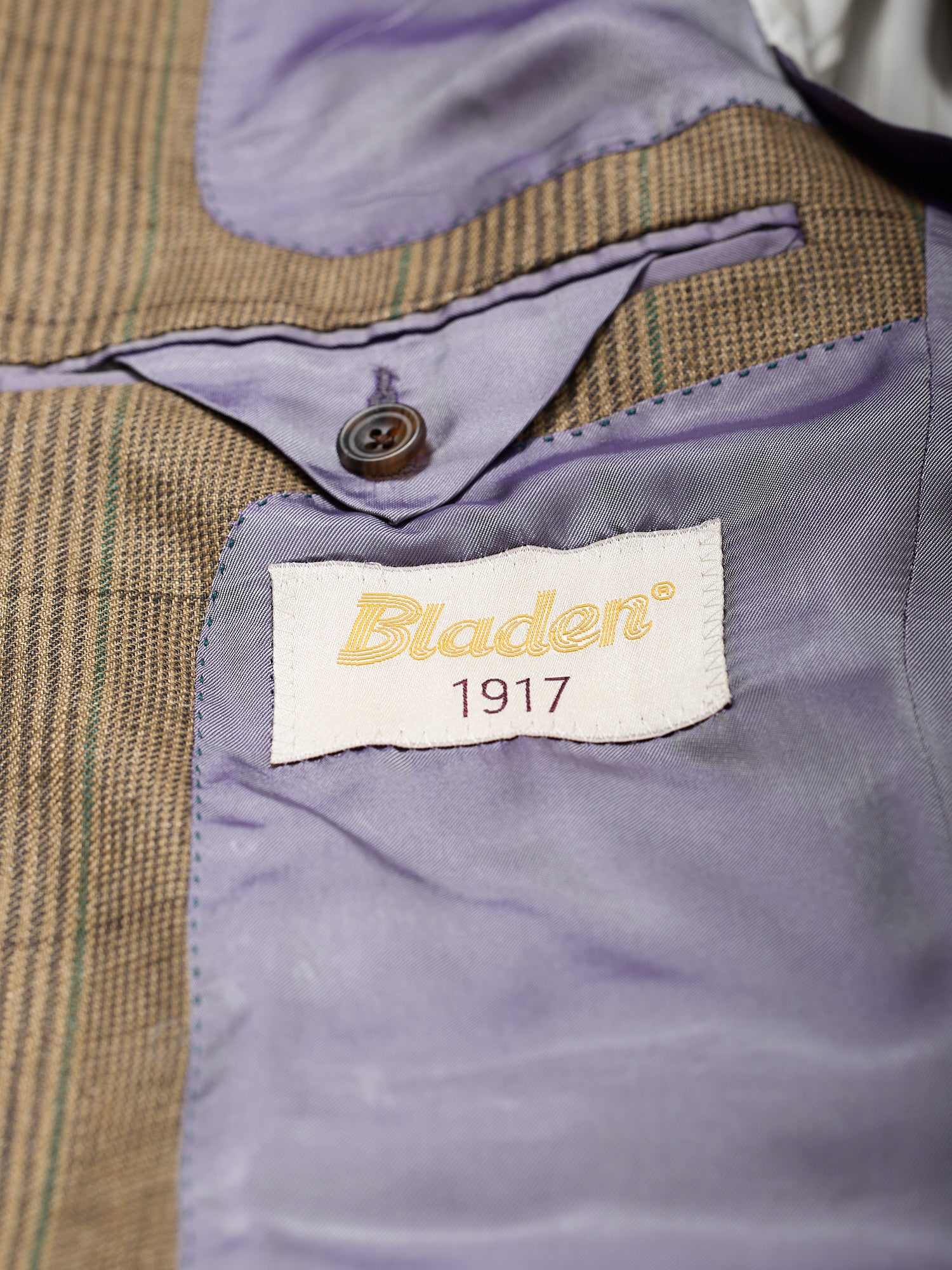 Gunton Russel Check Linen Jacket Brocéliande