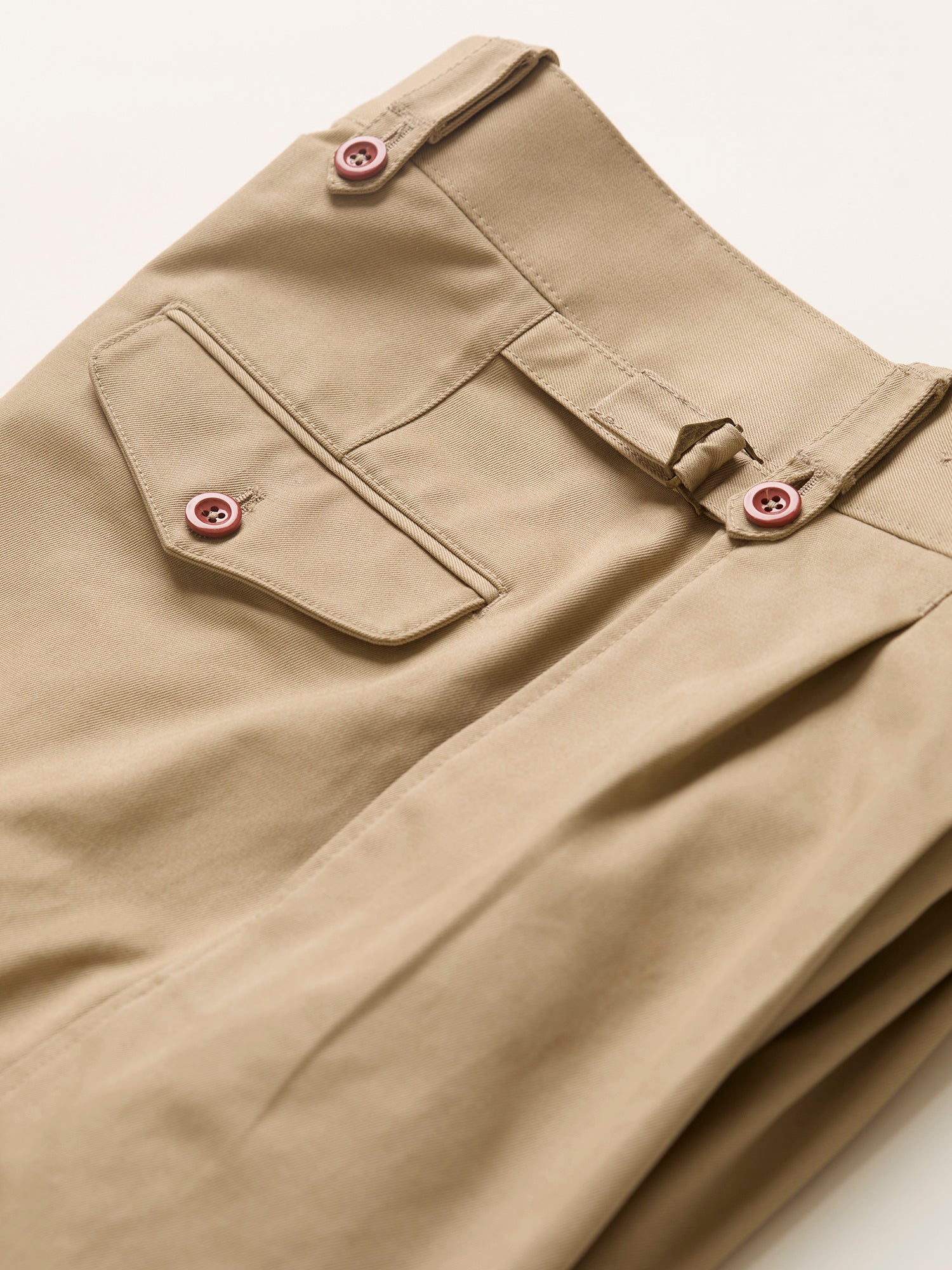 Sandhurst Pleated Officer's Trousers Putty Drill