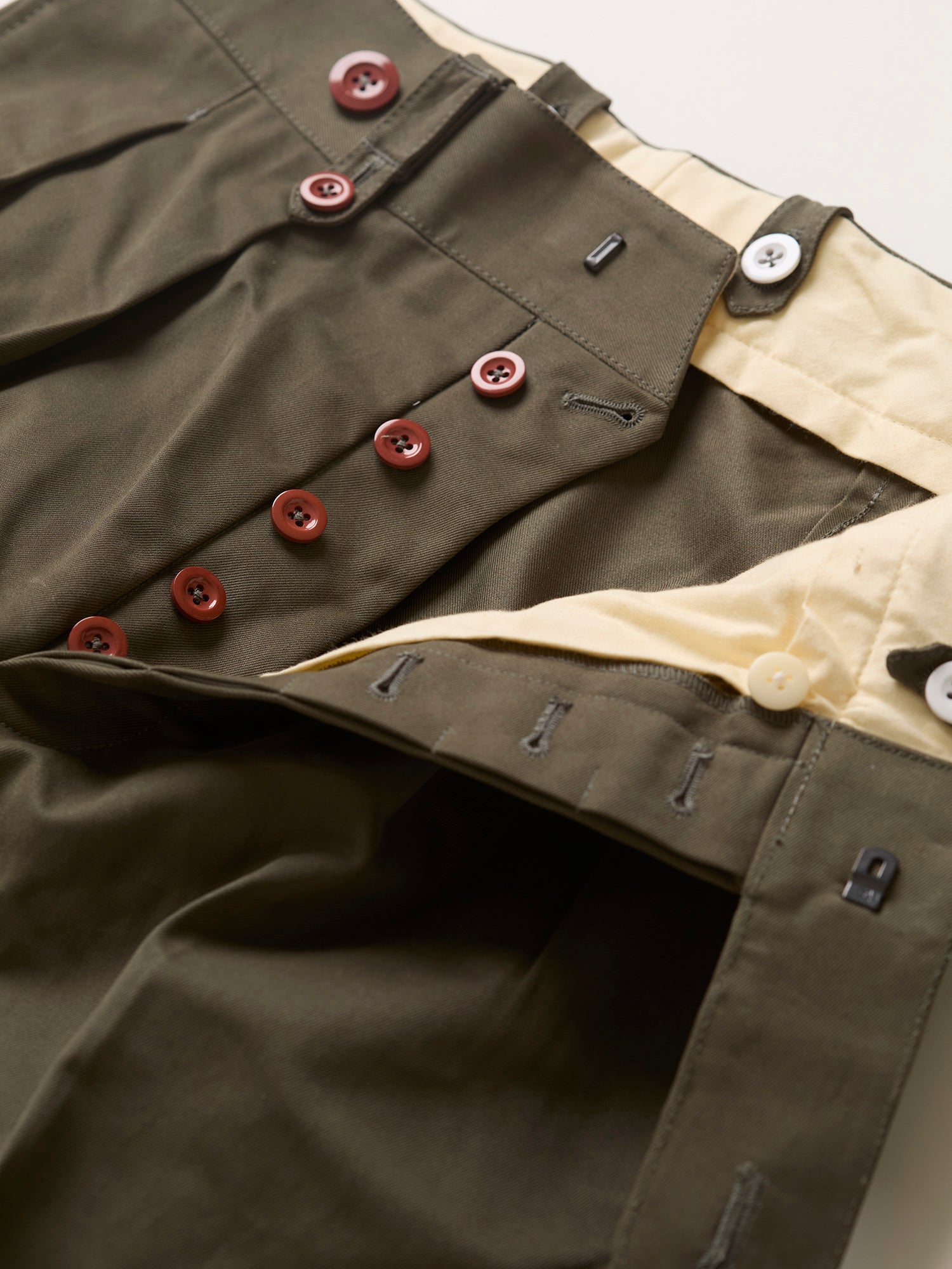 Sandhurst Pleated Officer's Trousers Jungle Green Drill