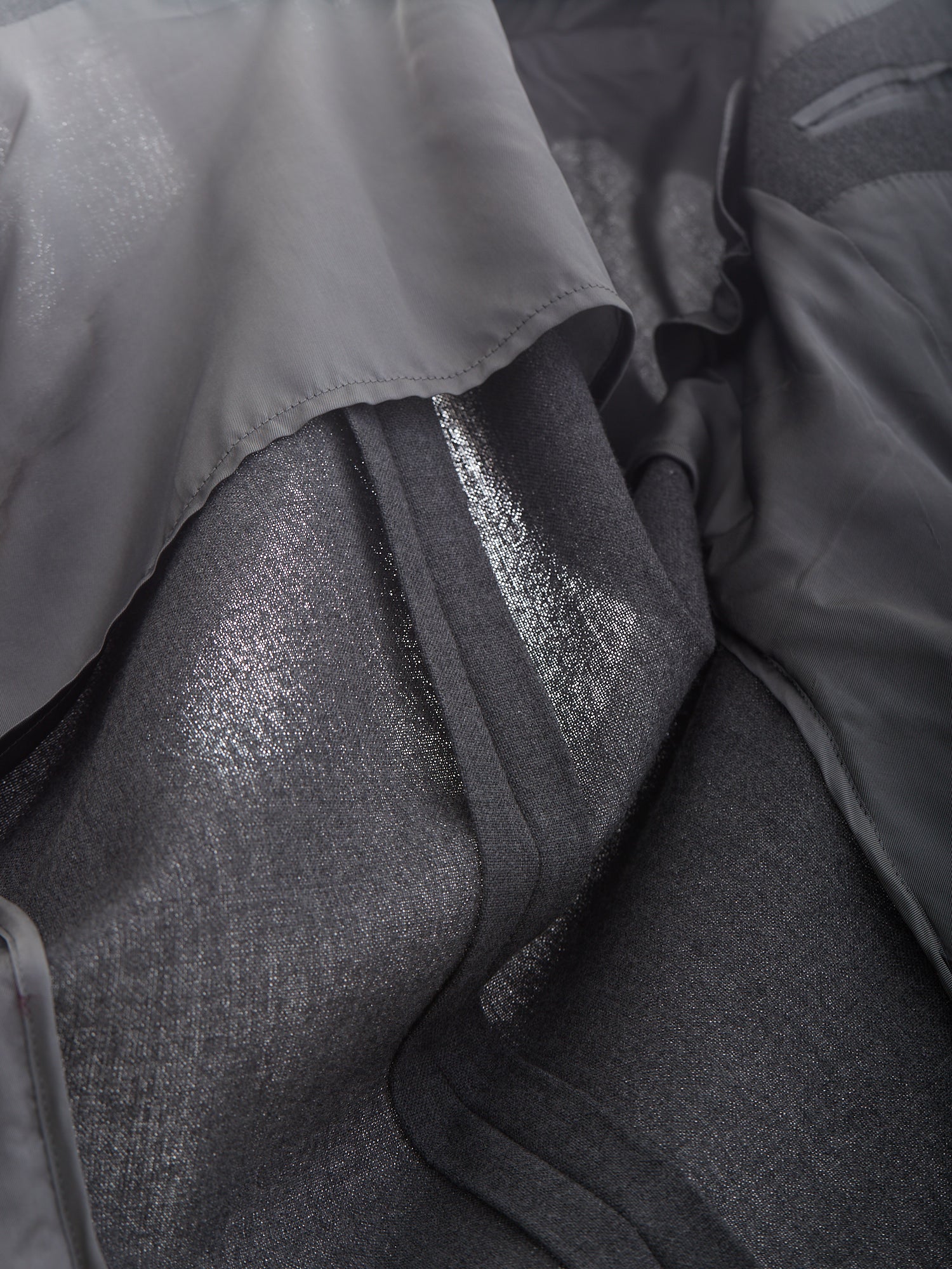 Gunton High Twist Wool Jacket Mid Grey