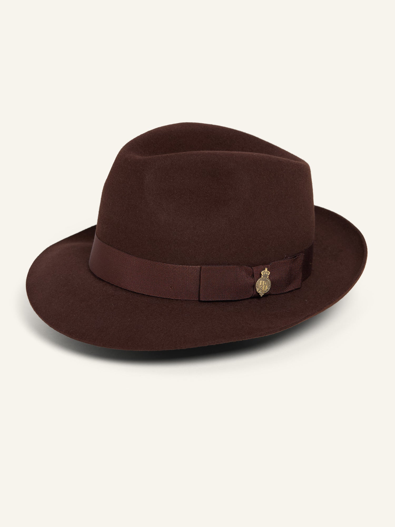 Tweed Collab Fur Felt Trilby Hat Sable