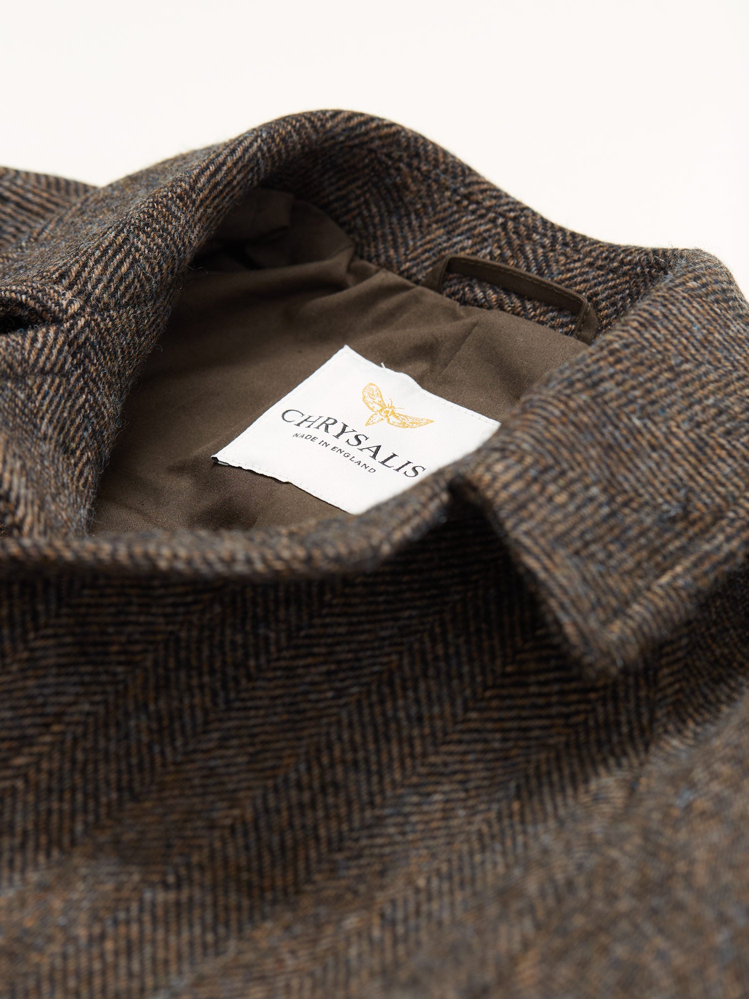 Knightsbridge Tweed Raglan Coat Chocolate HB