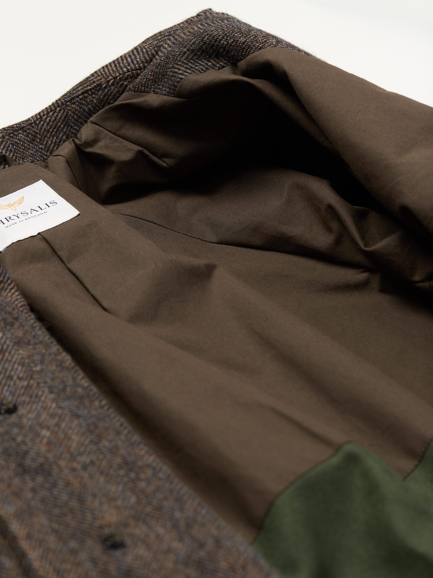 Knightsbridge Tweed Raglan Coat Chocolate HB