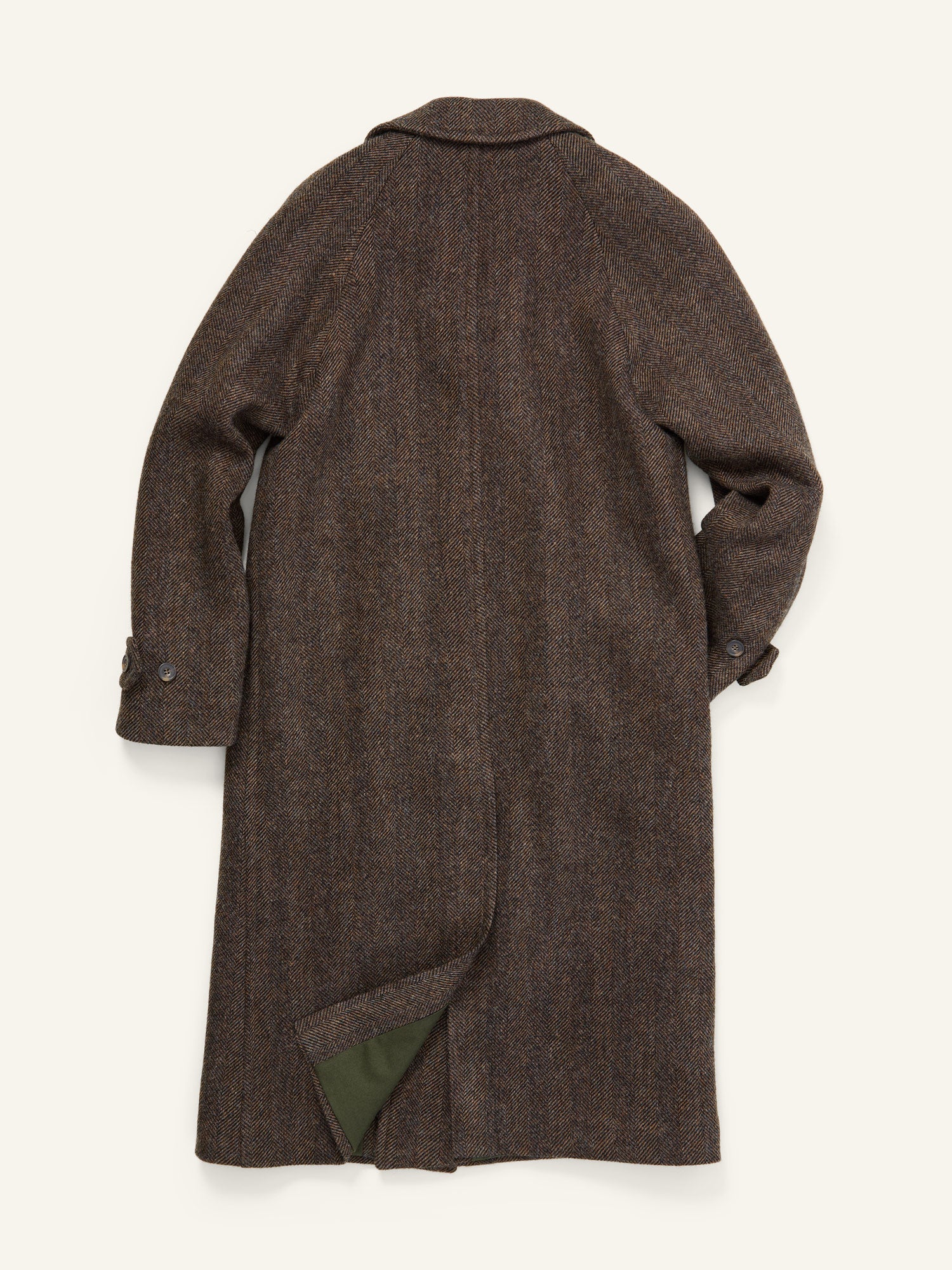 Knightsbridge Tweed Raglan Coat Chocolate HB