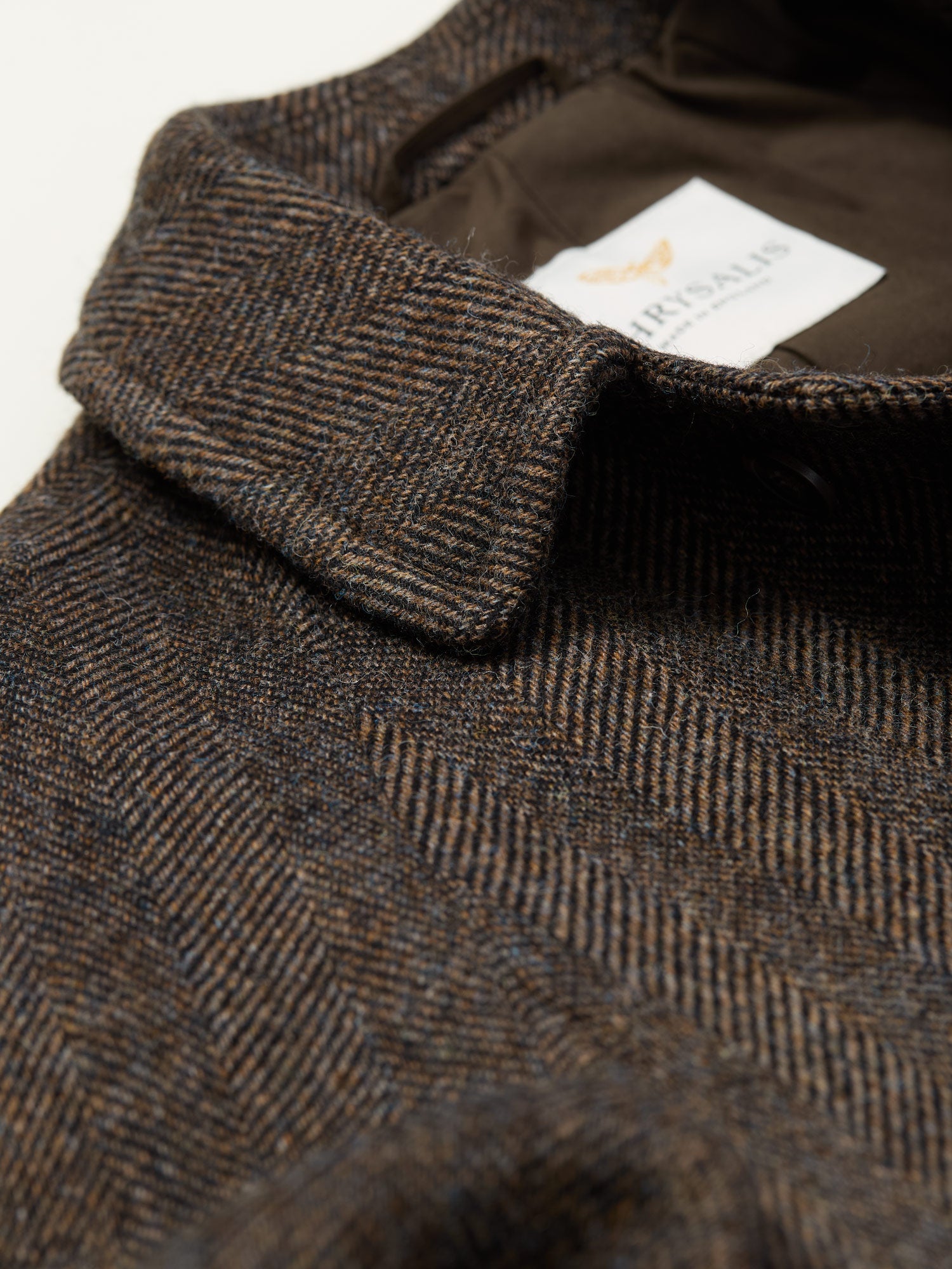 Knightsbridge Tweed Raglan Coat Chocolate HB
